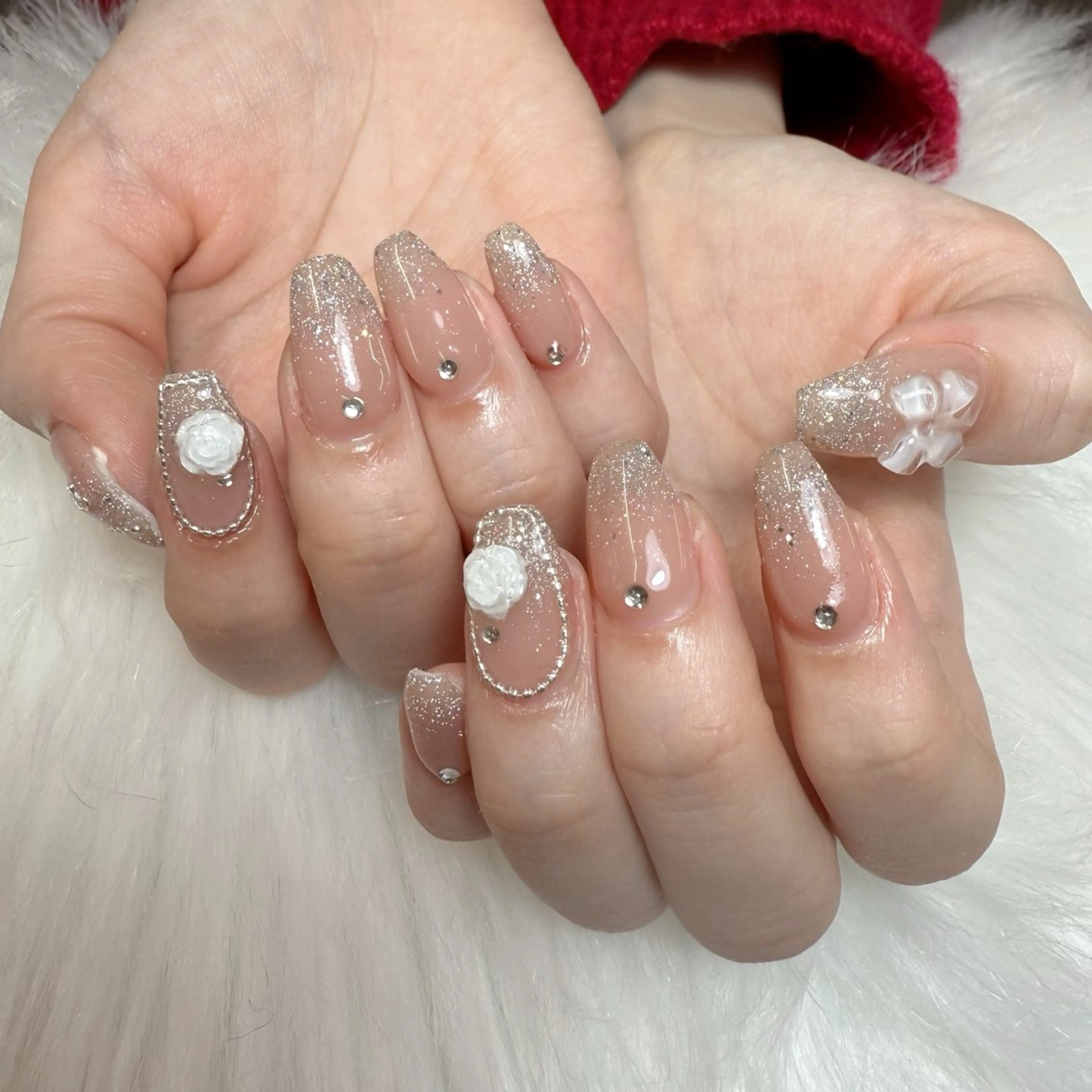 ネイル ハンドネイル 🎀nana🫧 ワンホンネイル🎀のネイルデザイン