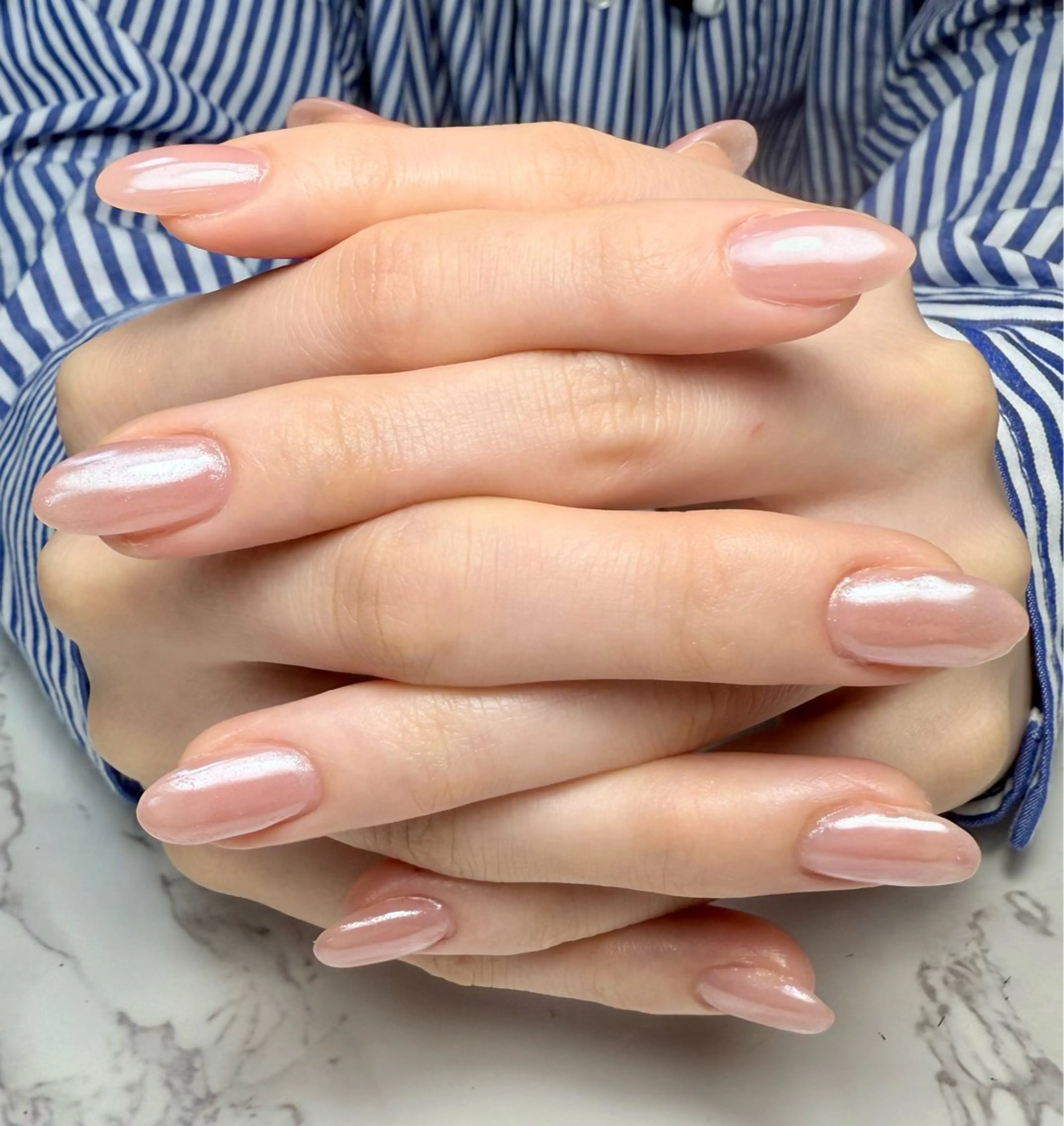 ネイル アートネイル チークネイル フレンチネイル 氷ネイル・うるうるネイル キラキラネイル M.N_ nailのネイルデザイン