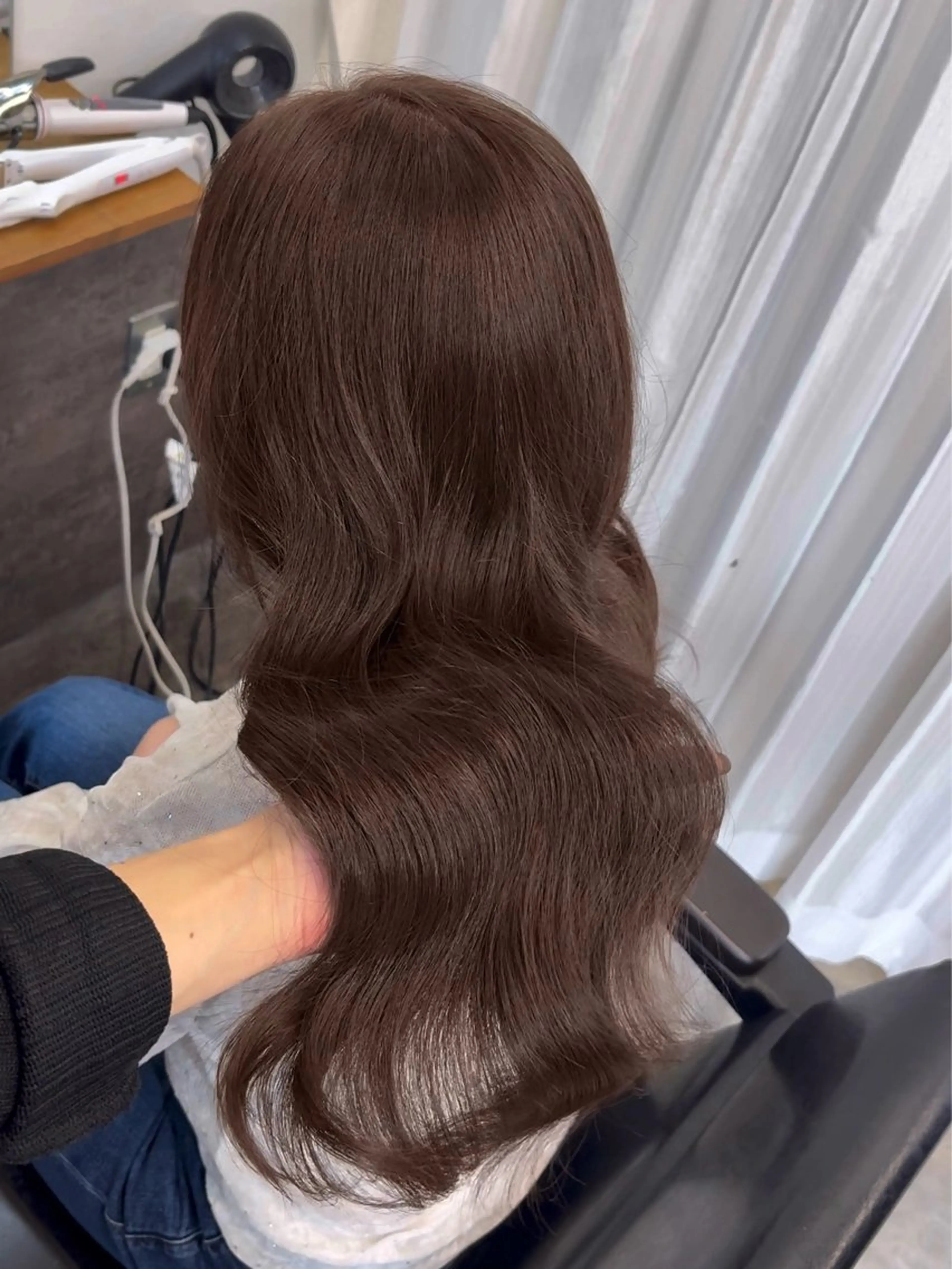 カラー ブリーチ ブリーチなしカラー ヘアカラー meby所属・🩵福岡ブリーチなし カラー/紫音🩵のヘアスタイル