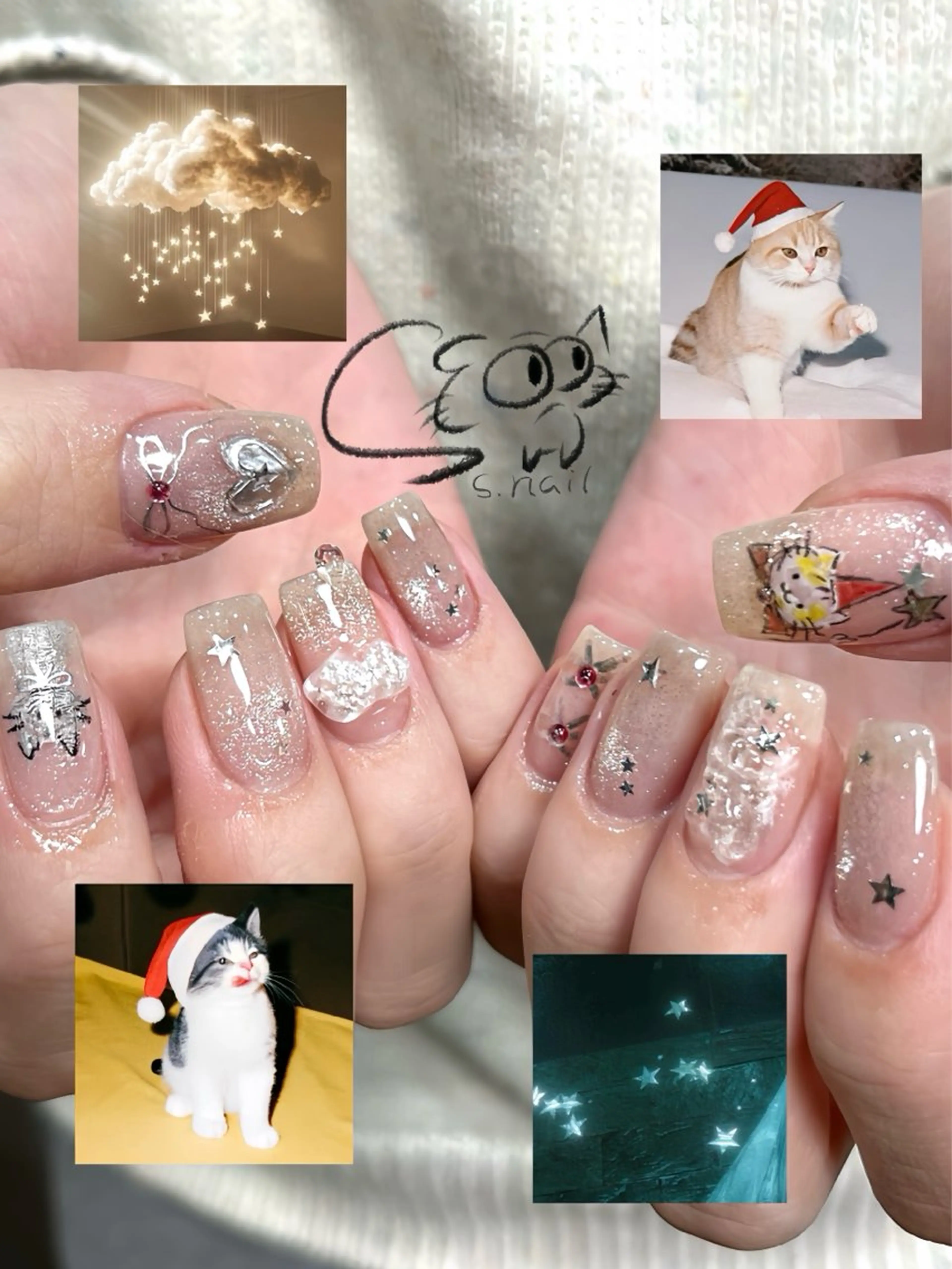 ネイル アートネイル チークネイル フレンチネイル グラデーション マグネットネイル S.nail所属・S.nail _のネイルデザイン