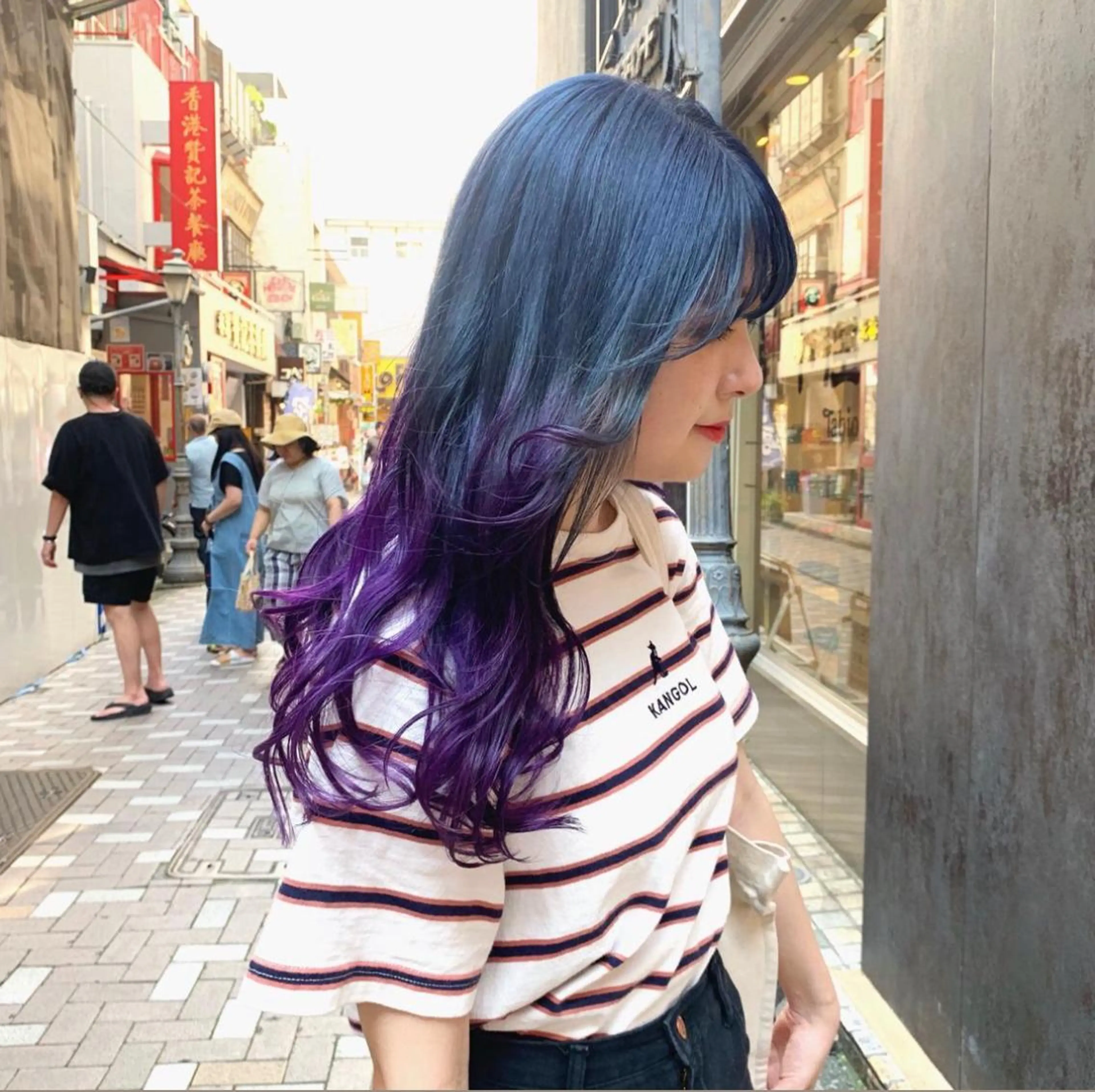 ロング カラー デザインカラー Kureha/ネイル トレンドヘアのヘアスタイル