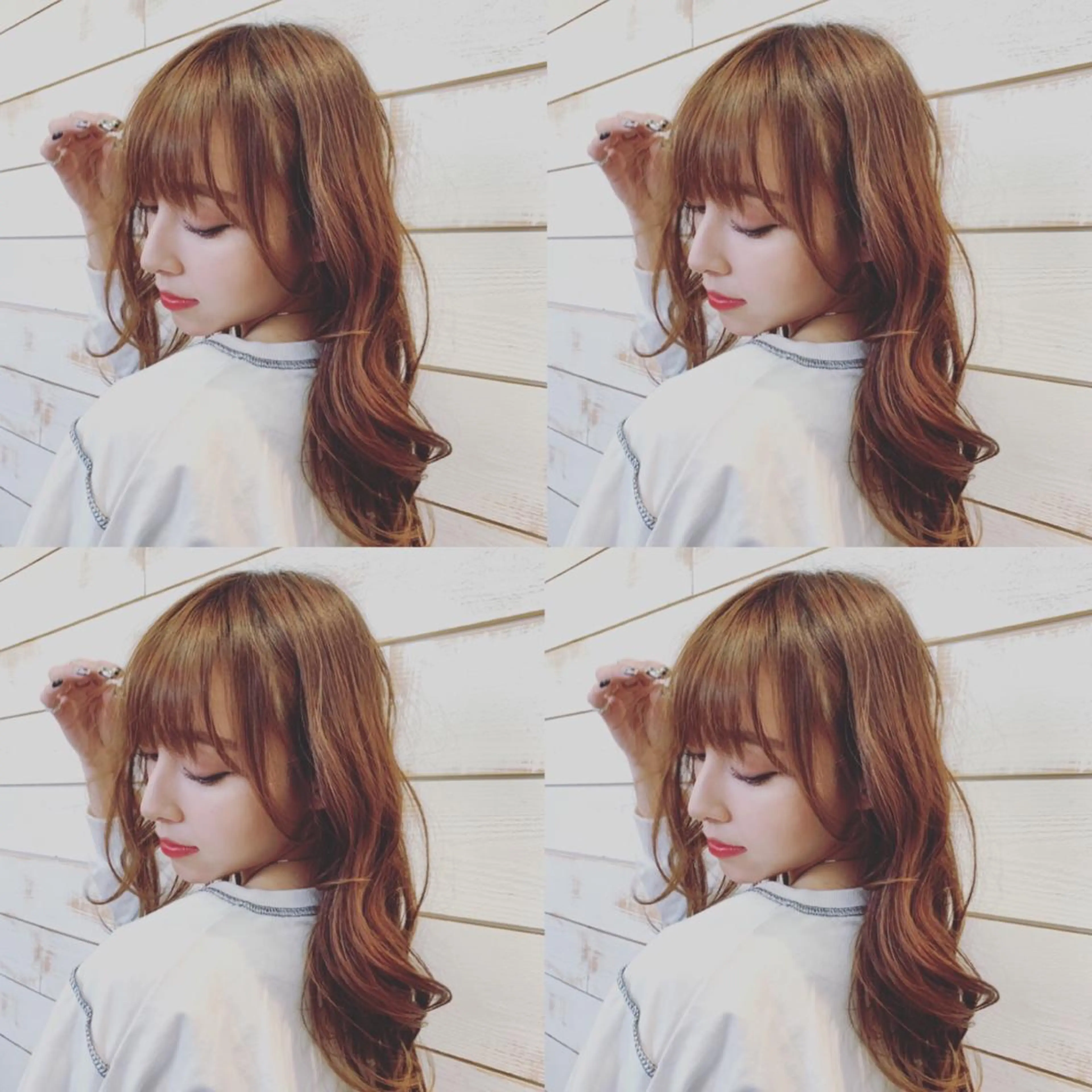 セミロング カラー Miku❇️ フェイスレイヤーのヘアスタイル