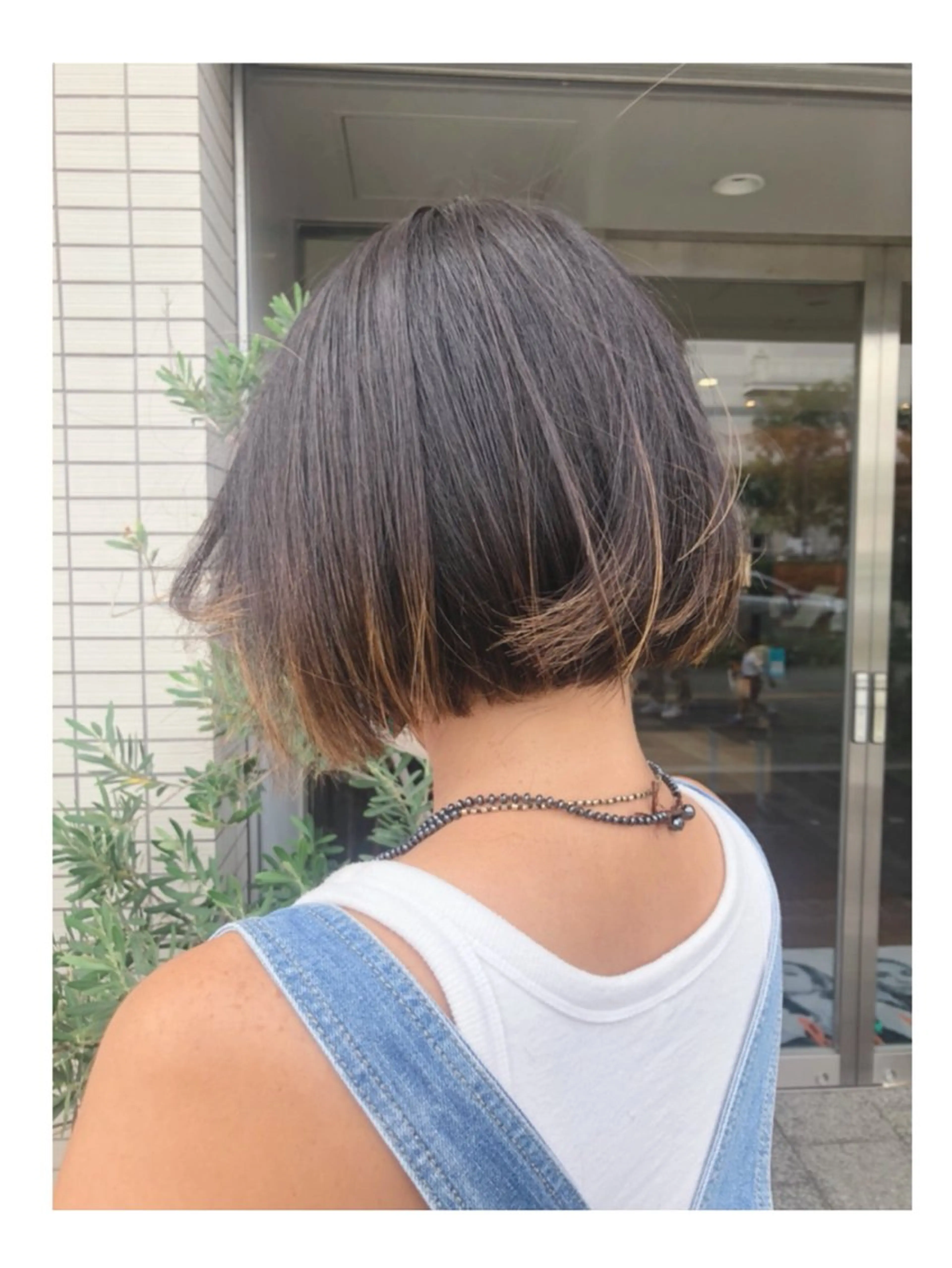 ミディアム ボブ カット yui nishiwakiのヘアスタイル