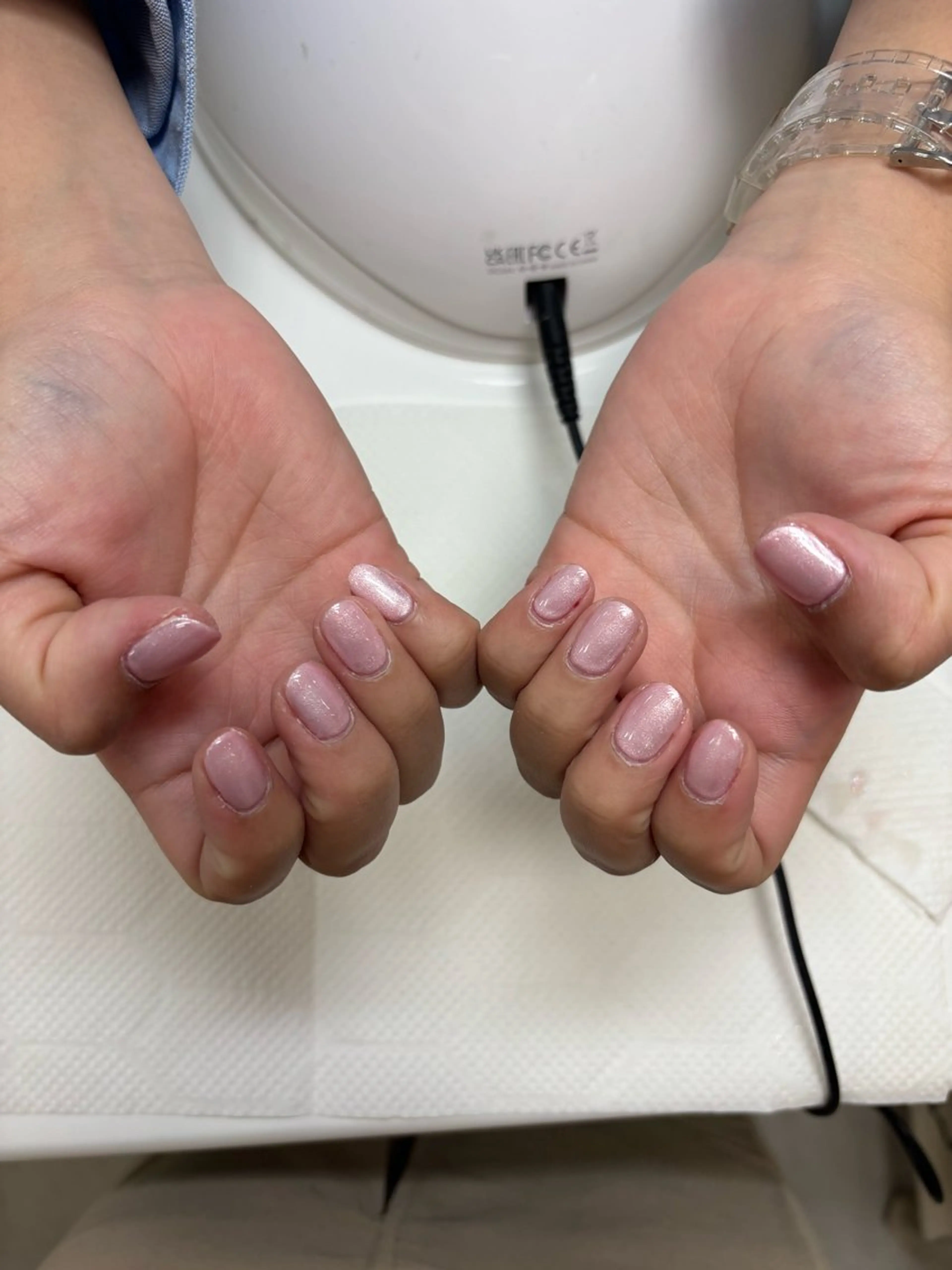 ネイル キラキラネイル ワンカラーネイル ピンク MARCH 渋谷店所属・加藤 菜々佳のネイルデザイン