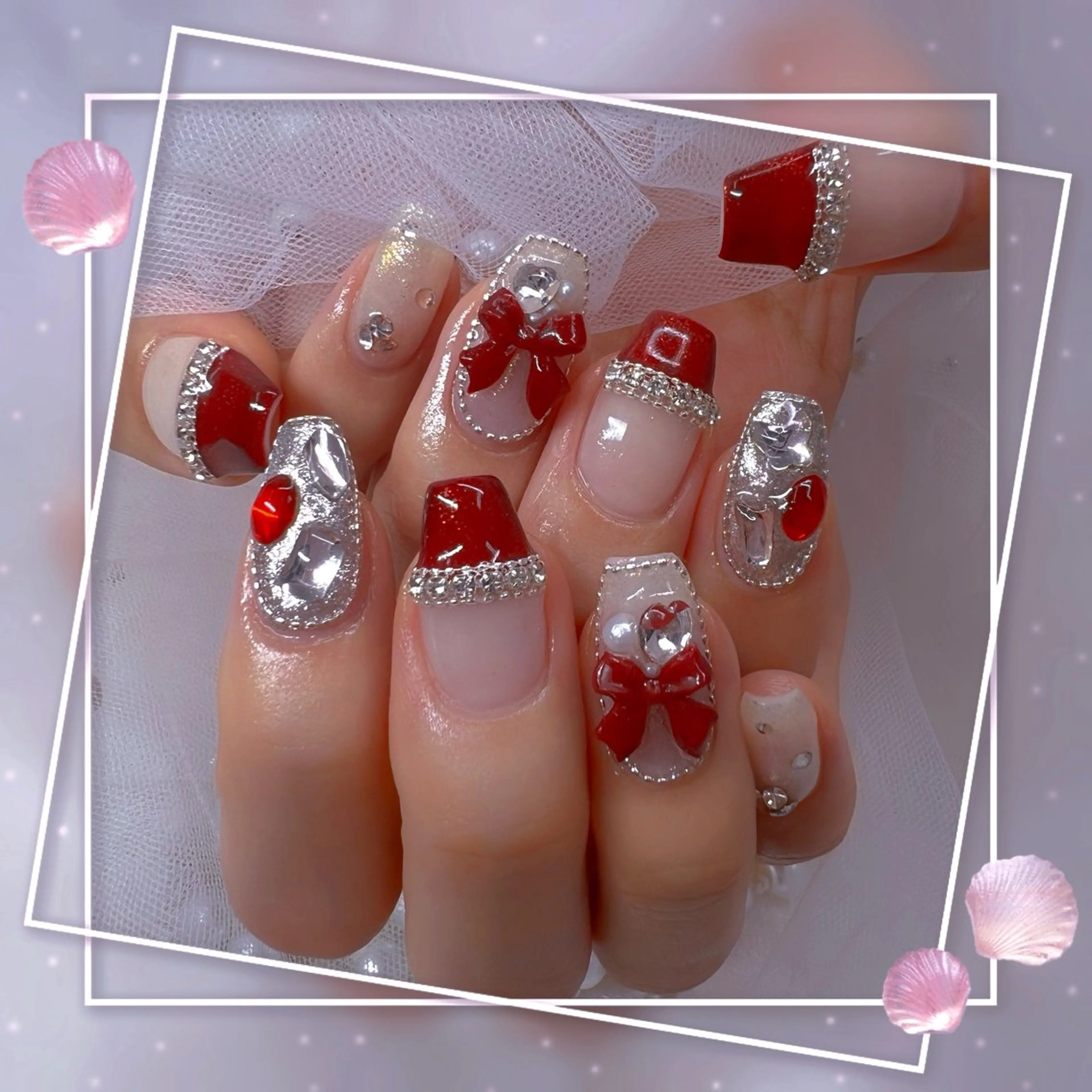 ネイル チークネイル ガーリー グラデーション マグネットネイル ピンク ハンドネイル ハンドケア Chill Nailsalonのネイルデザイン