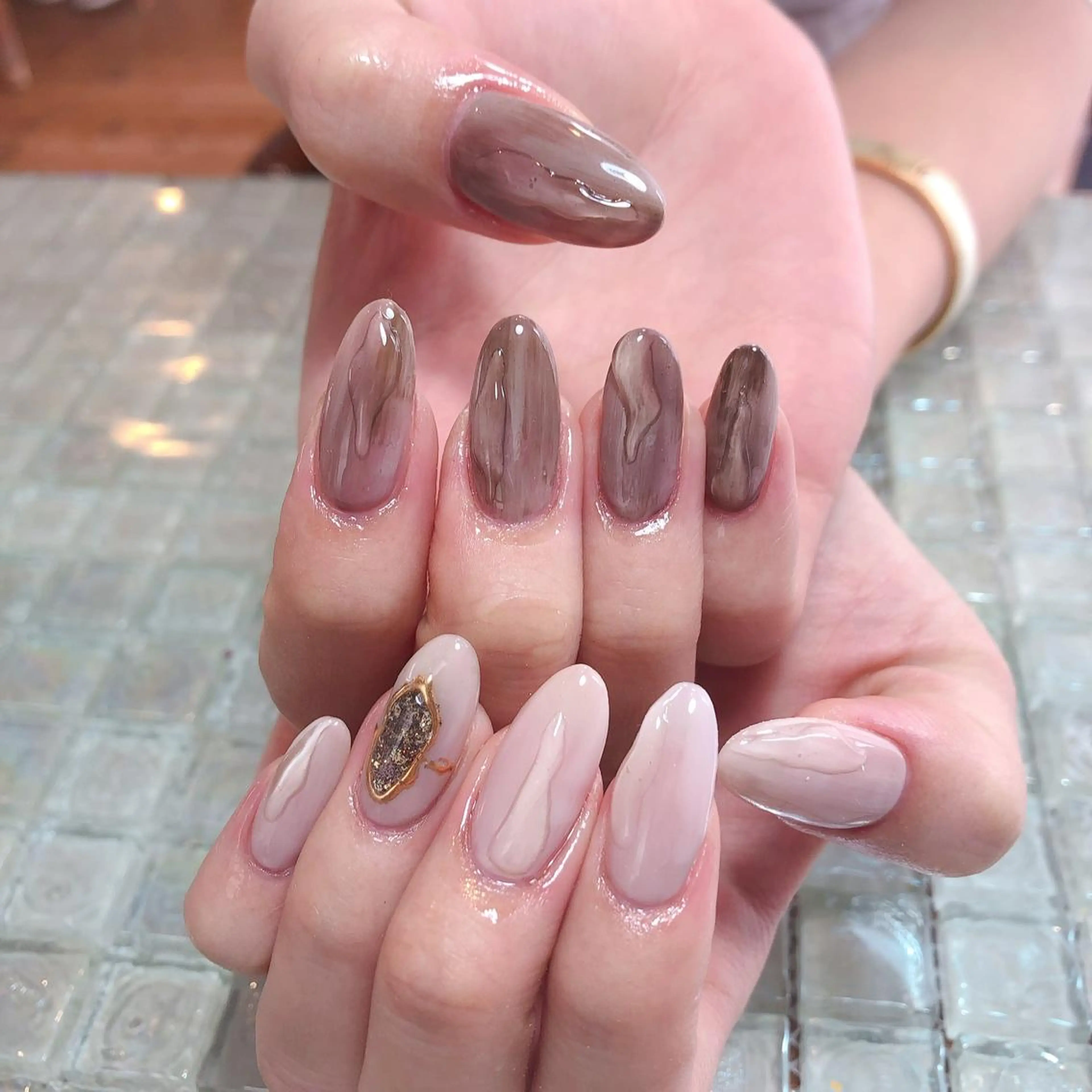 ネイル ニュアンスネイル ハンドネイル 工藤 理恵のネイルデザイン