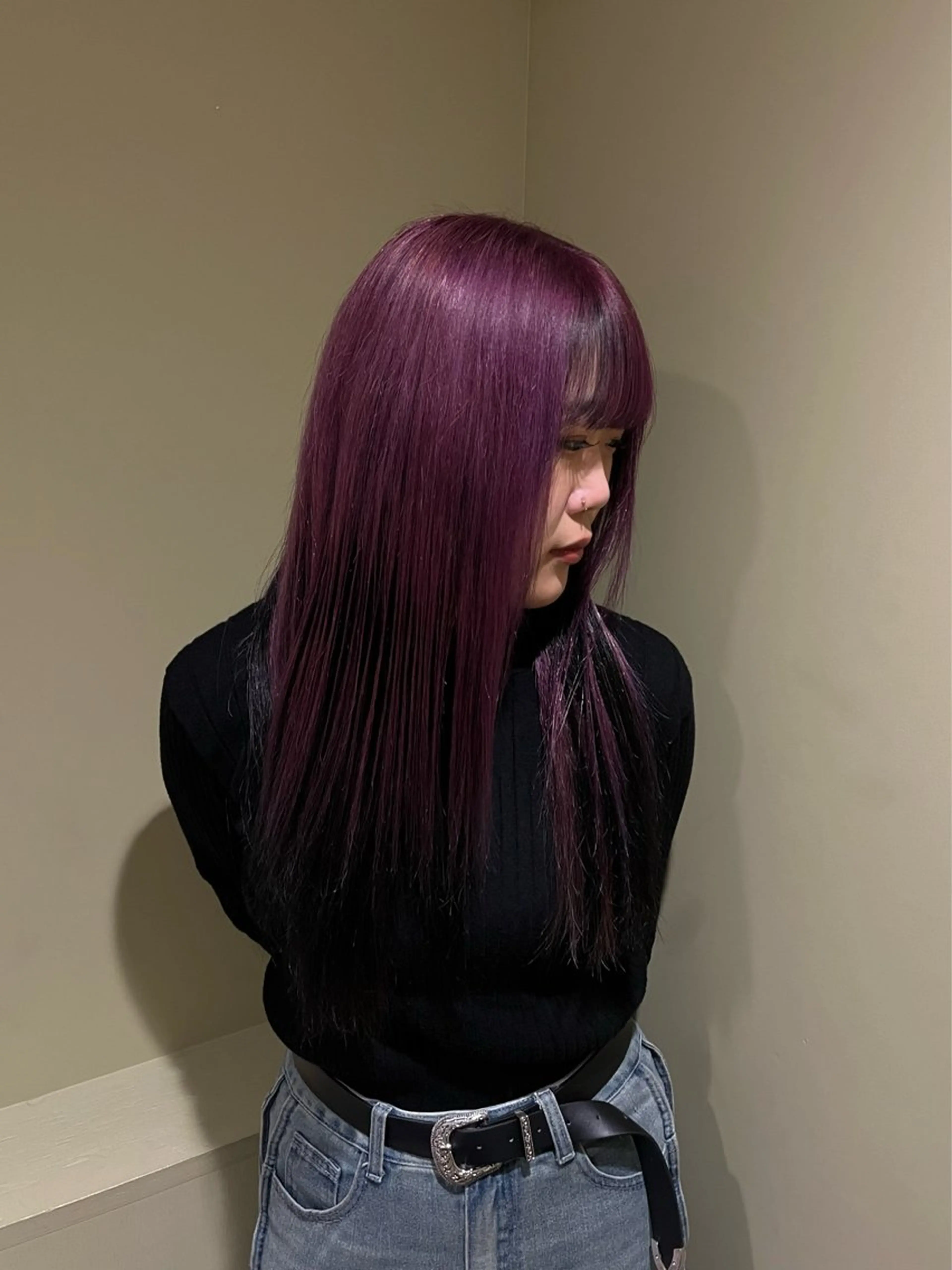 ロング カラー ピンクカラー 🐰カラーモデル🐰 mihoのヘアスタイル