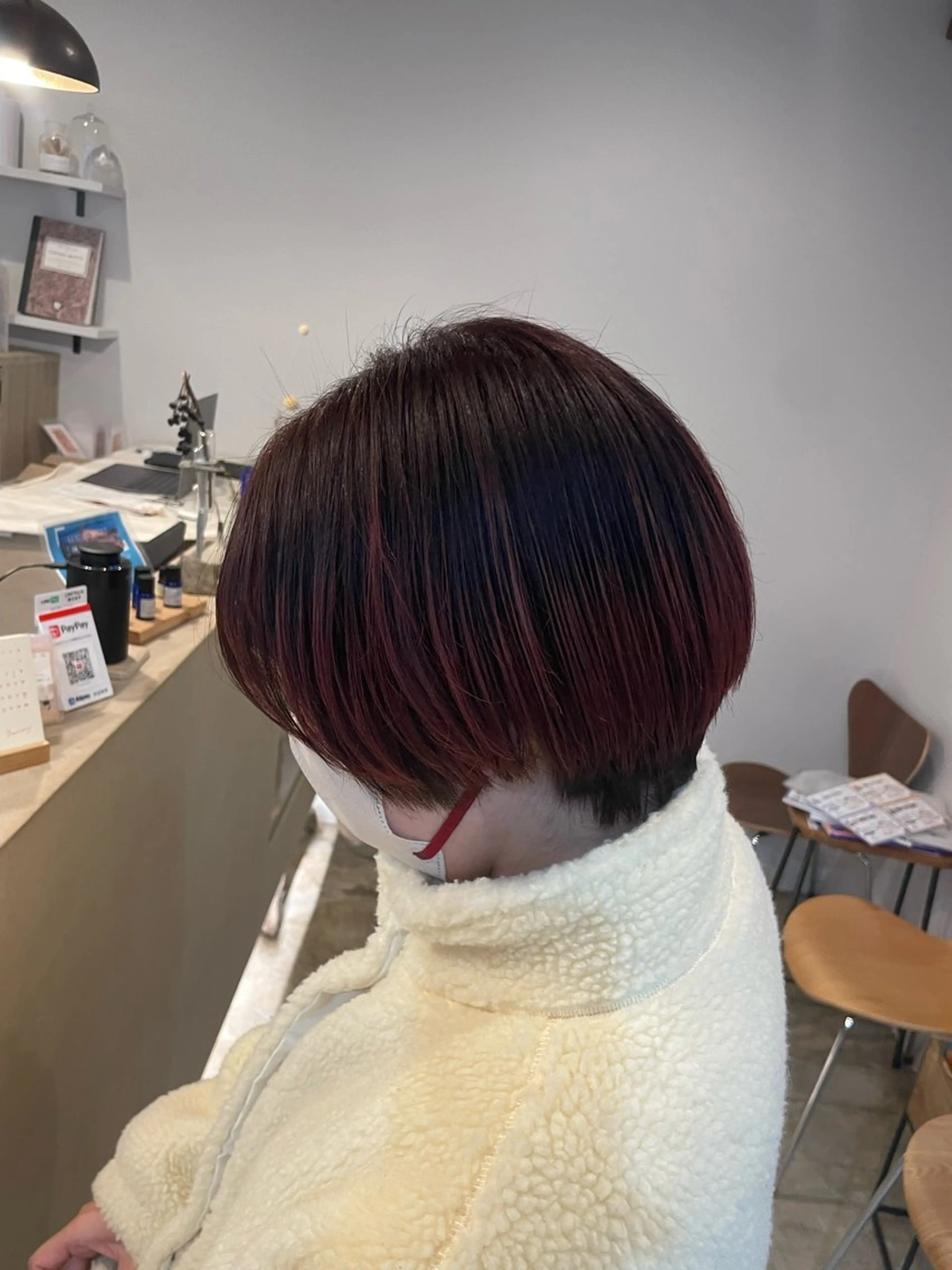 ワンカラーショート+ブロー代の写真