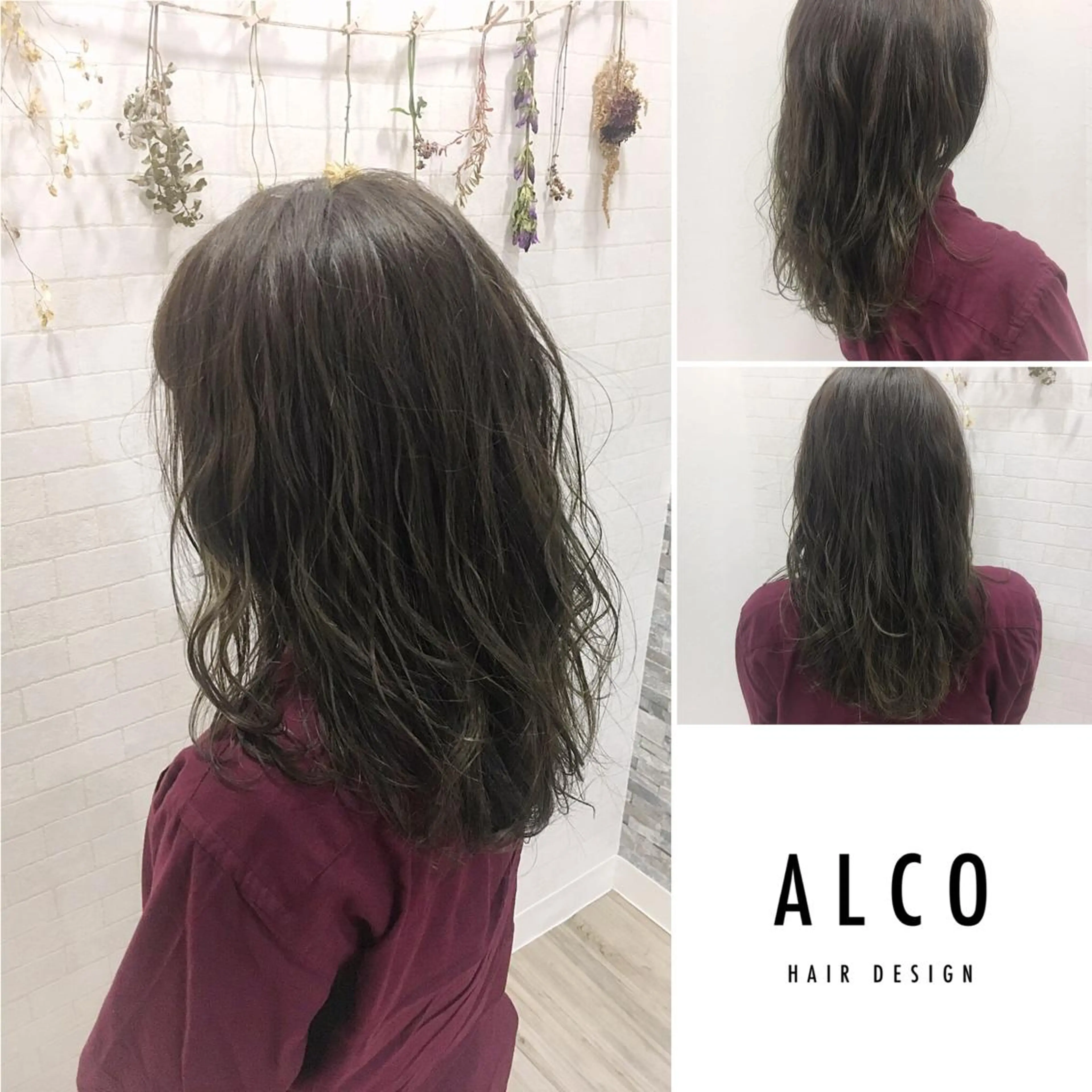 ミディアム カラー ワタイショウタ 髪質改善✨眉毛サロンのヘアスタイル