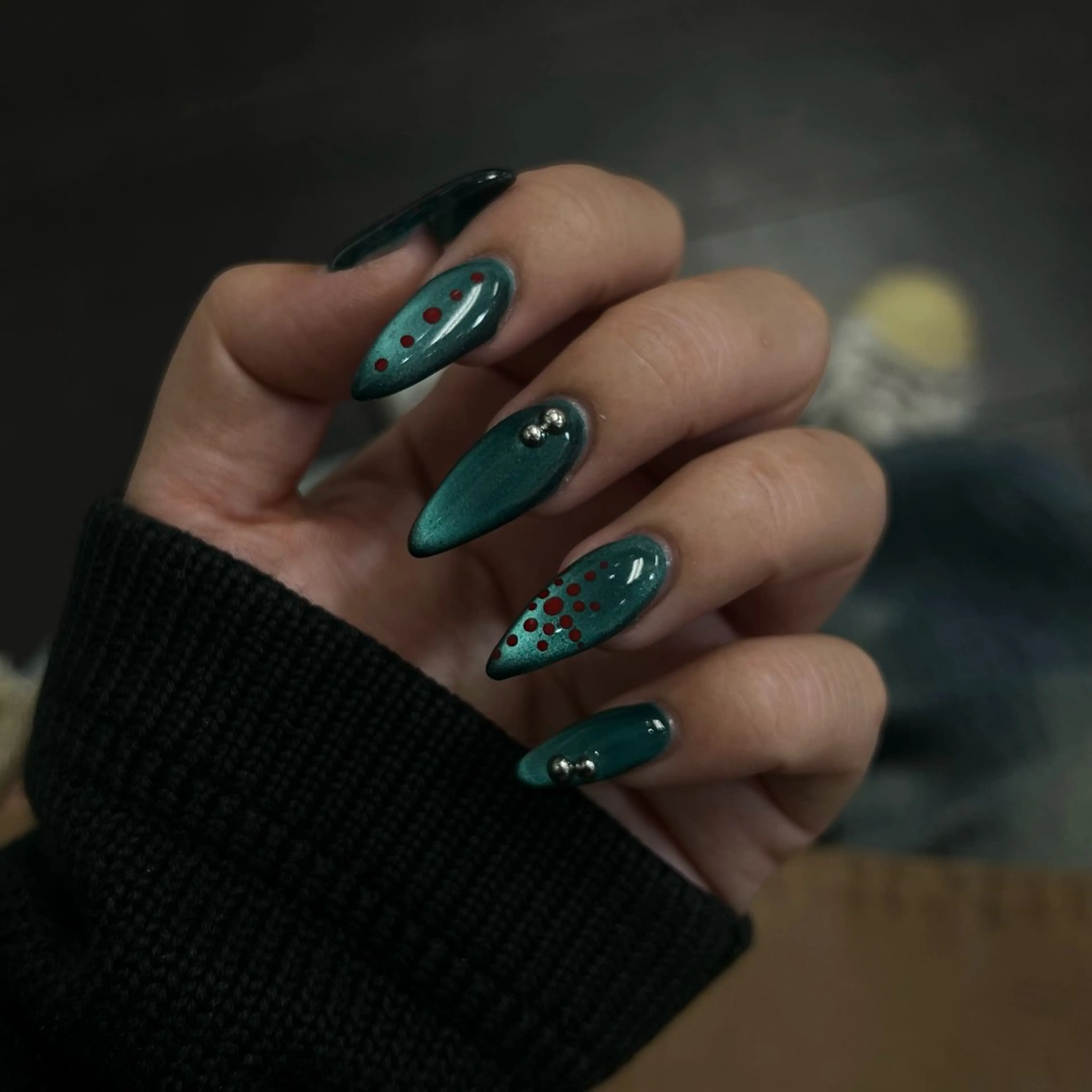 ネイル マグネットネイル ハンドネイル petit ange nail所属・MOMOKA ★池袋nailのネイルデザイン