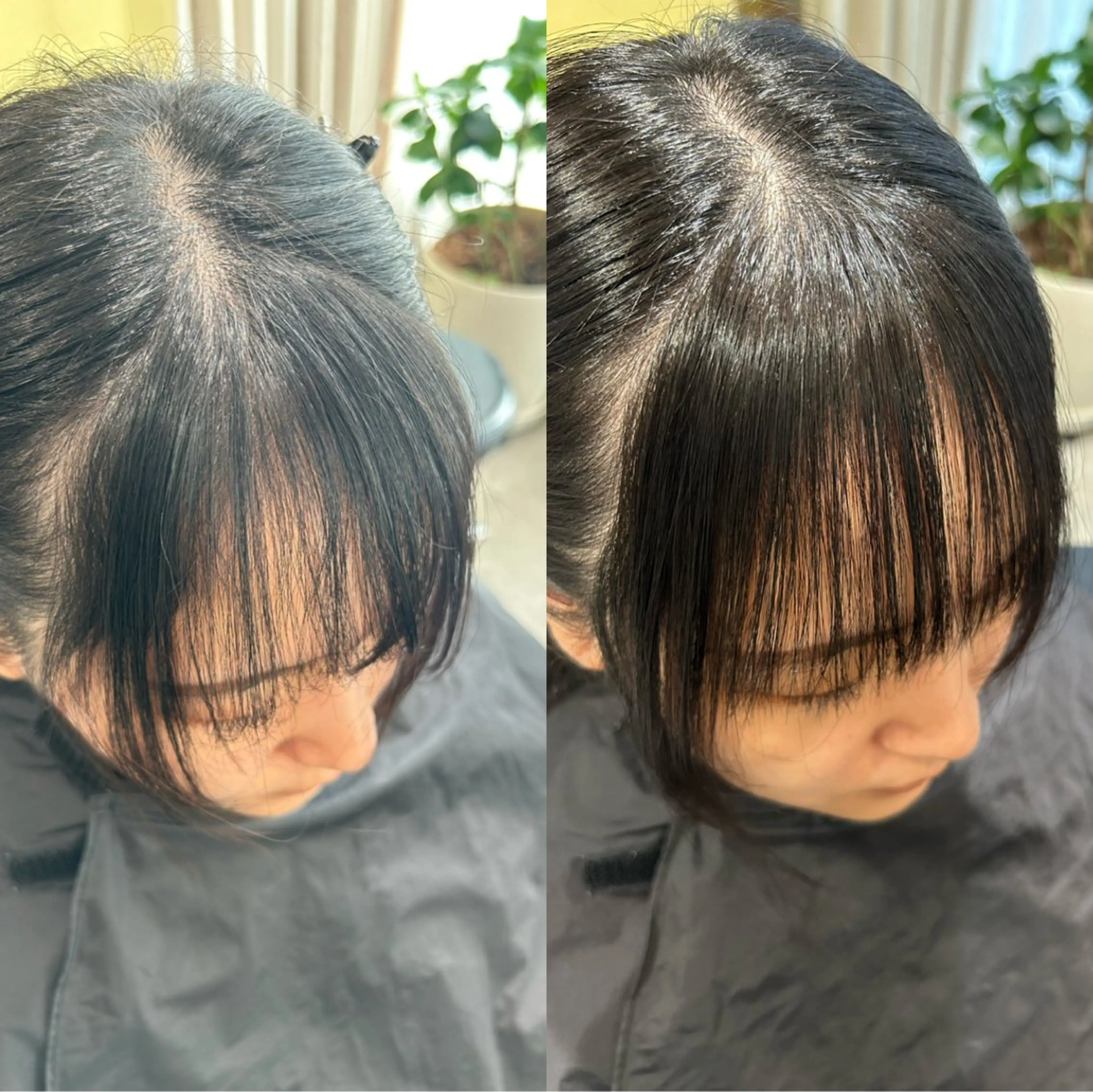 セミロング パーマ ストレートパーマ カット 縮毛矯正 トリートメント hub hair レイヤー/透明感のヘアスタイル