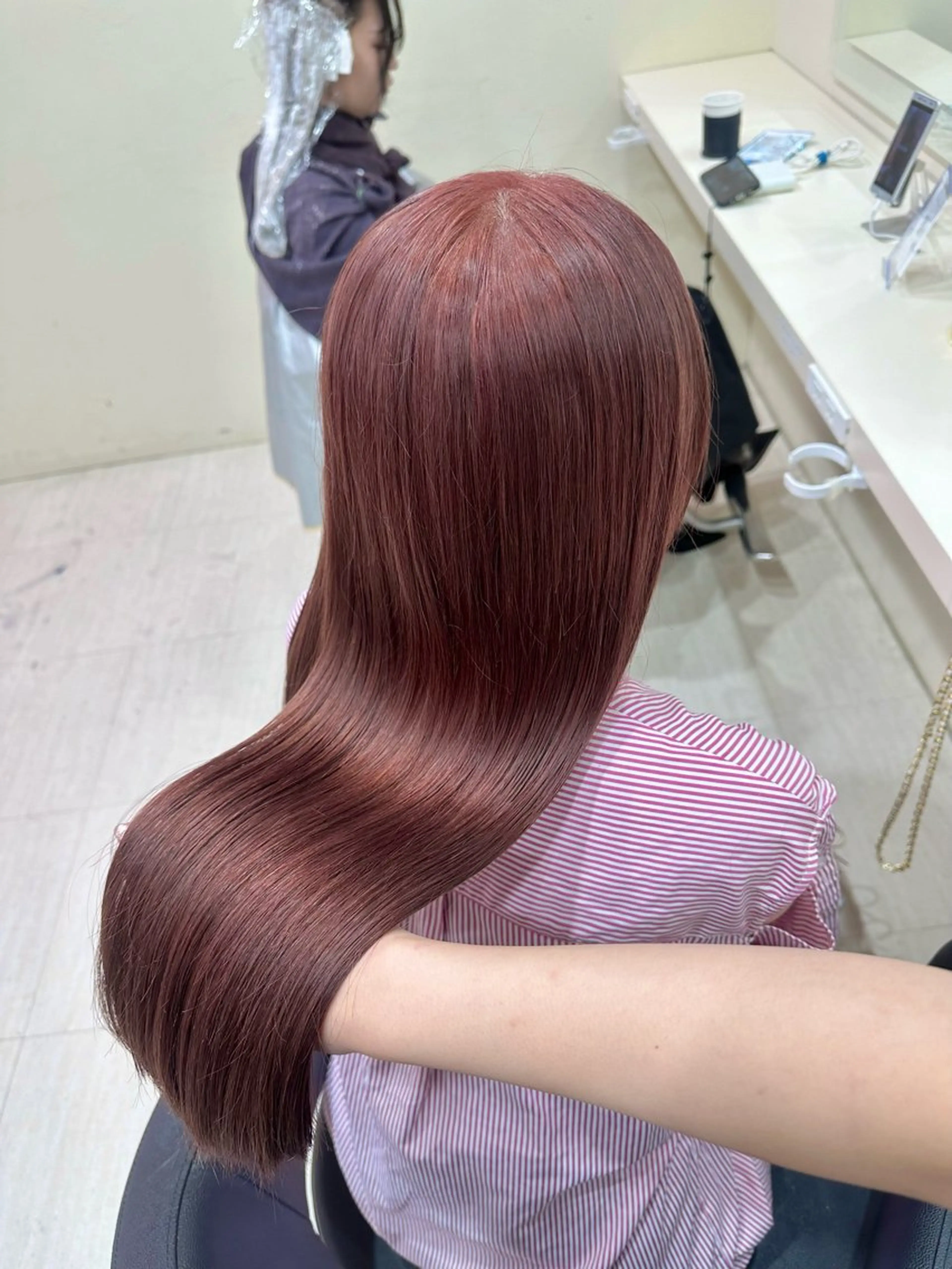 ロング カラー ヘアアレンジ ヘアカラー 🎀 yuuka🎀のヘアスタイル