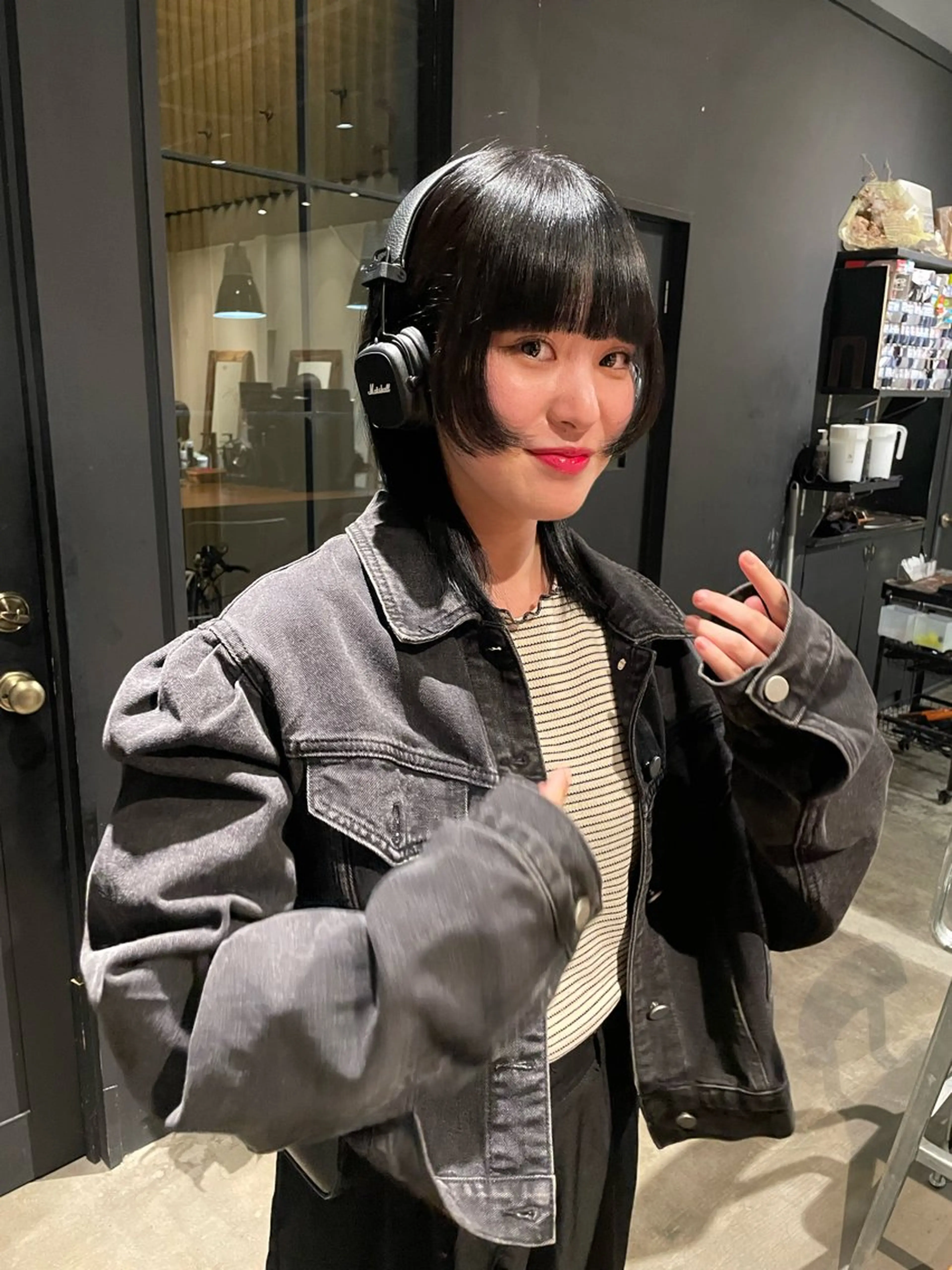 顔まわり縮毛矯正＋前髪カットの写真