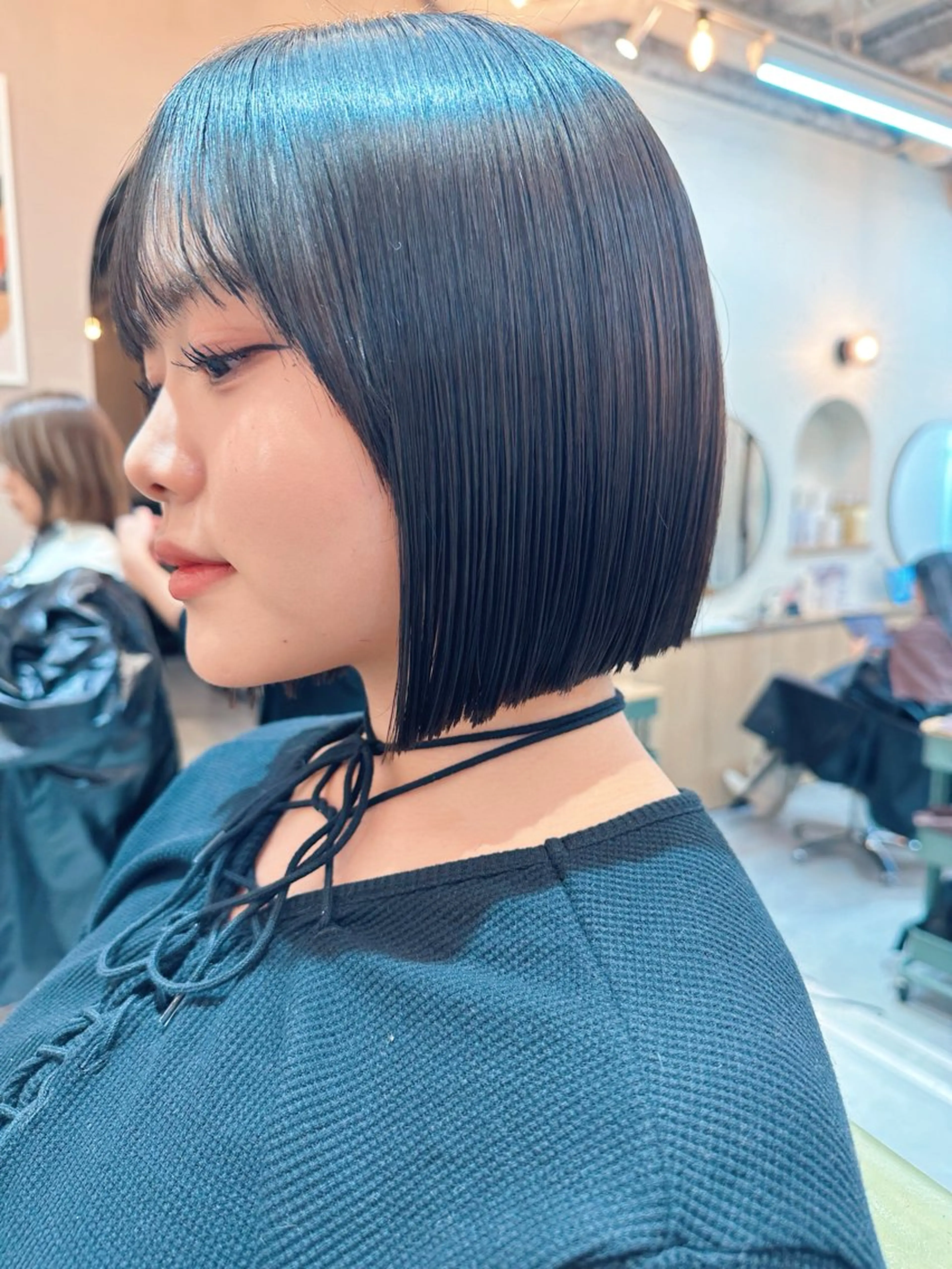 ショート カット 縮毛矯正 ボブ/ 前川友哉のヘアスタイル