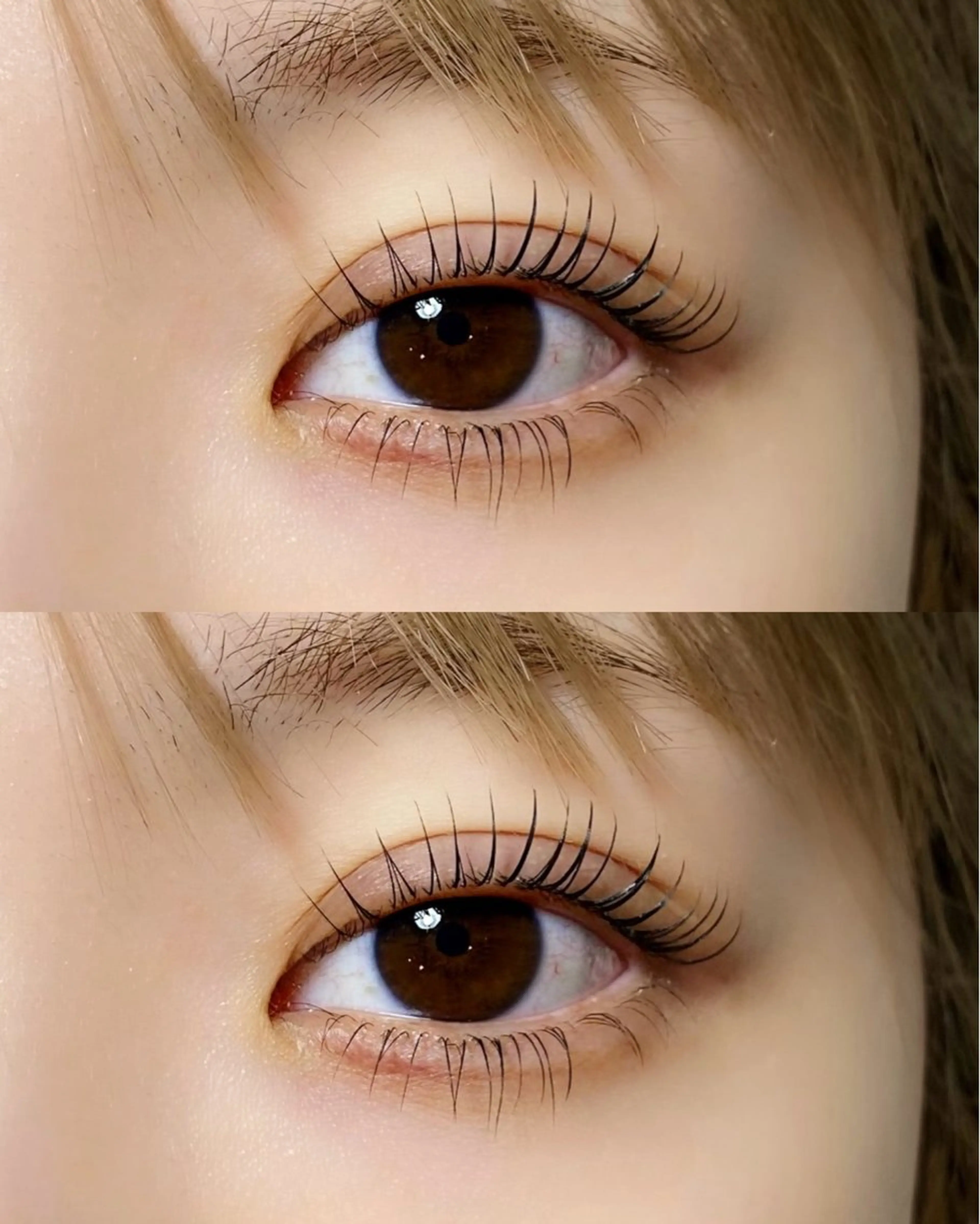 上下まつ毛パーマの写真
