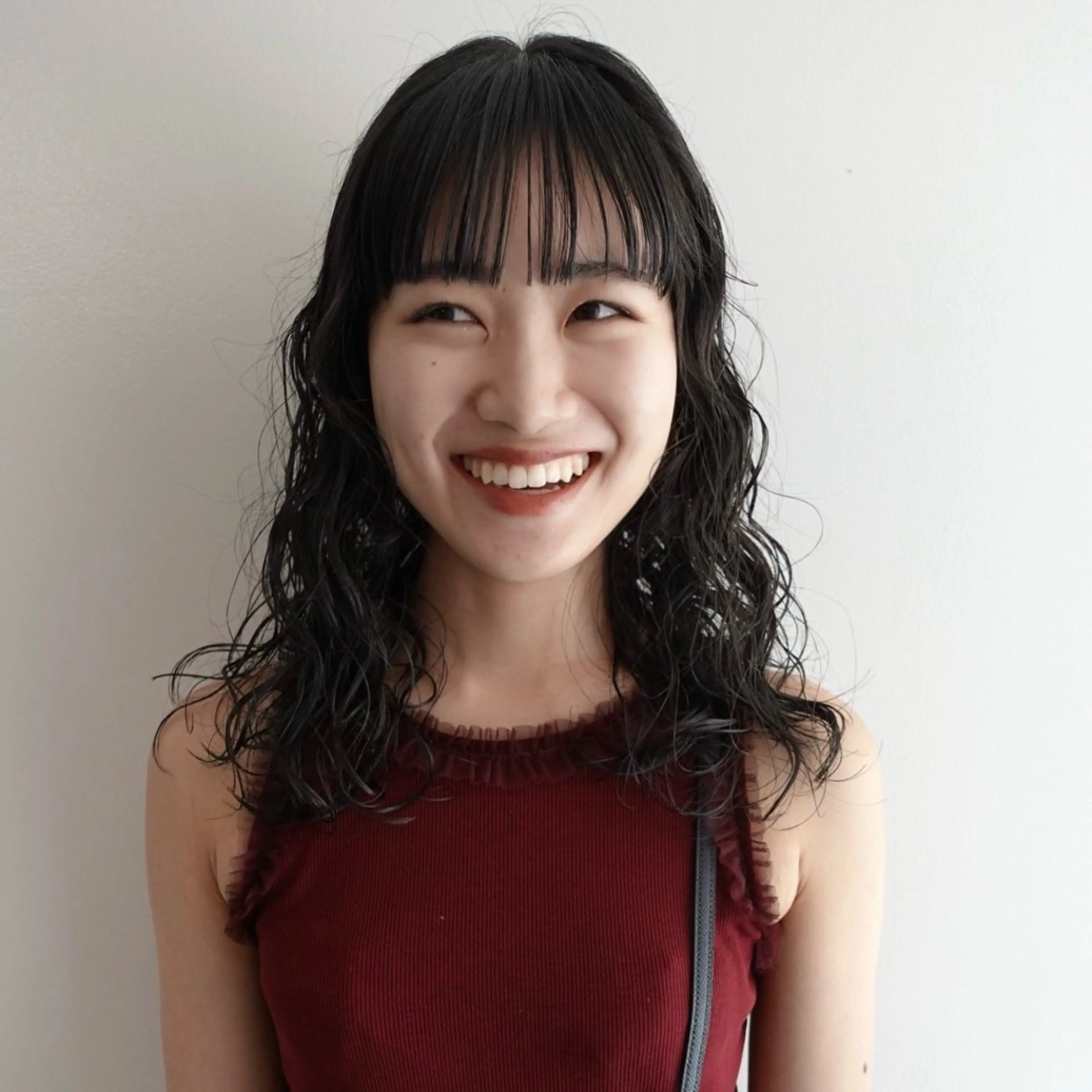 セミロング パーマ ヘアアレンジ ストレートパーマ パーマ 🌐サトウ リョウ🌐のヘアスタイル