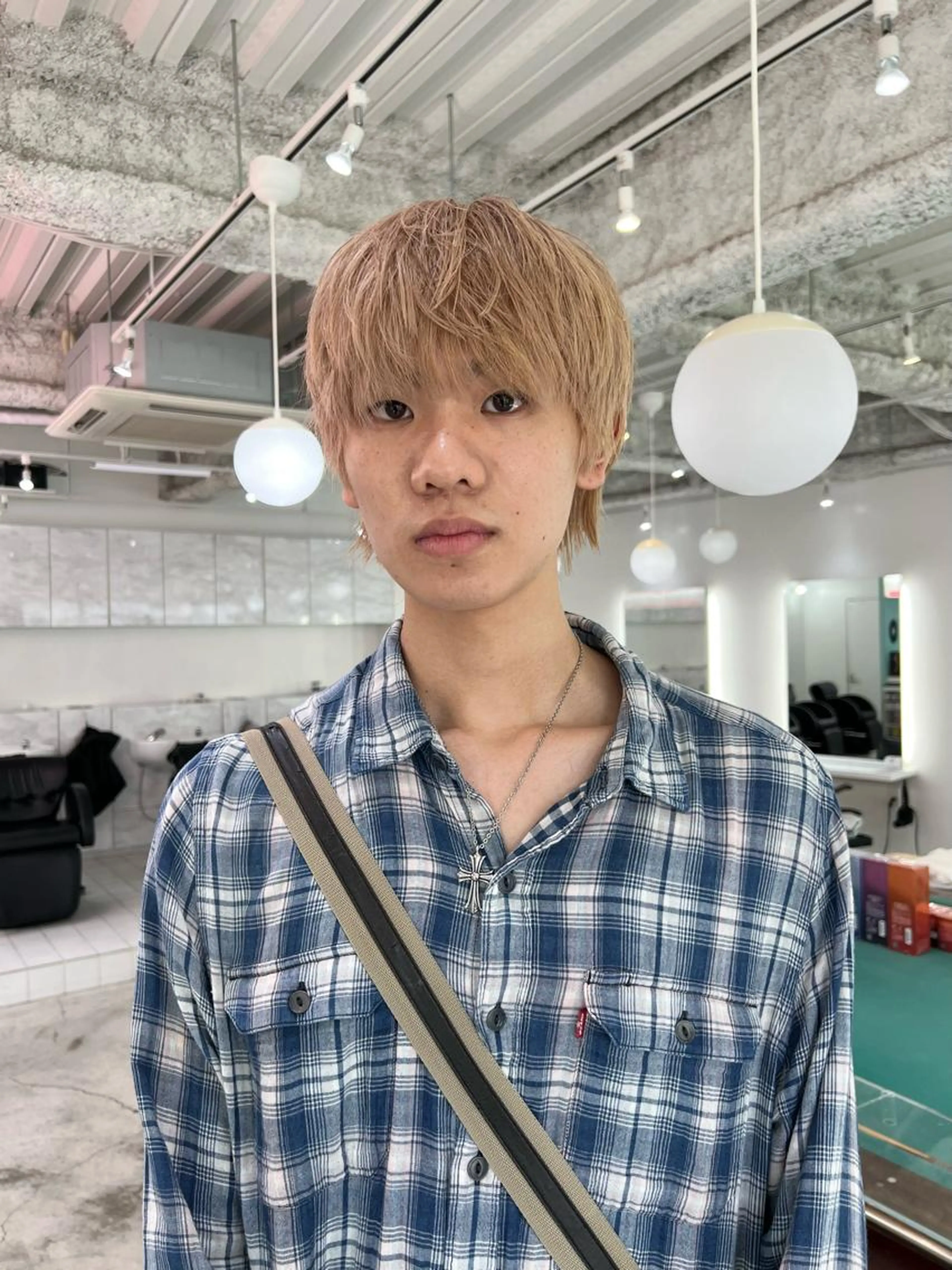 《メンズご新規様限定クーポン🎟️》ダブルカラー（ブリーチ１回込み）＋カット＋ワンステップトリートメント付き🩵の写真