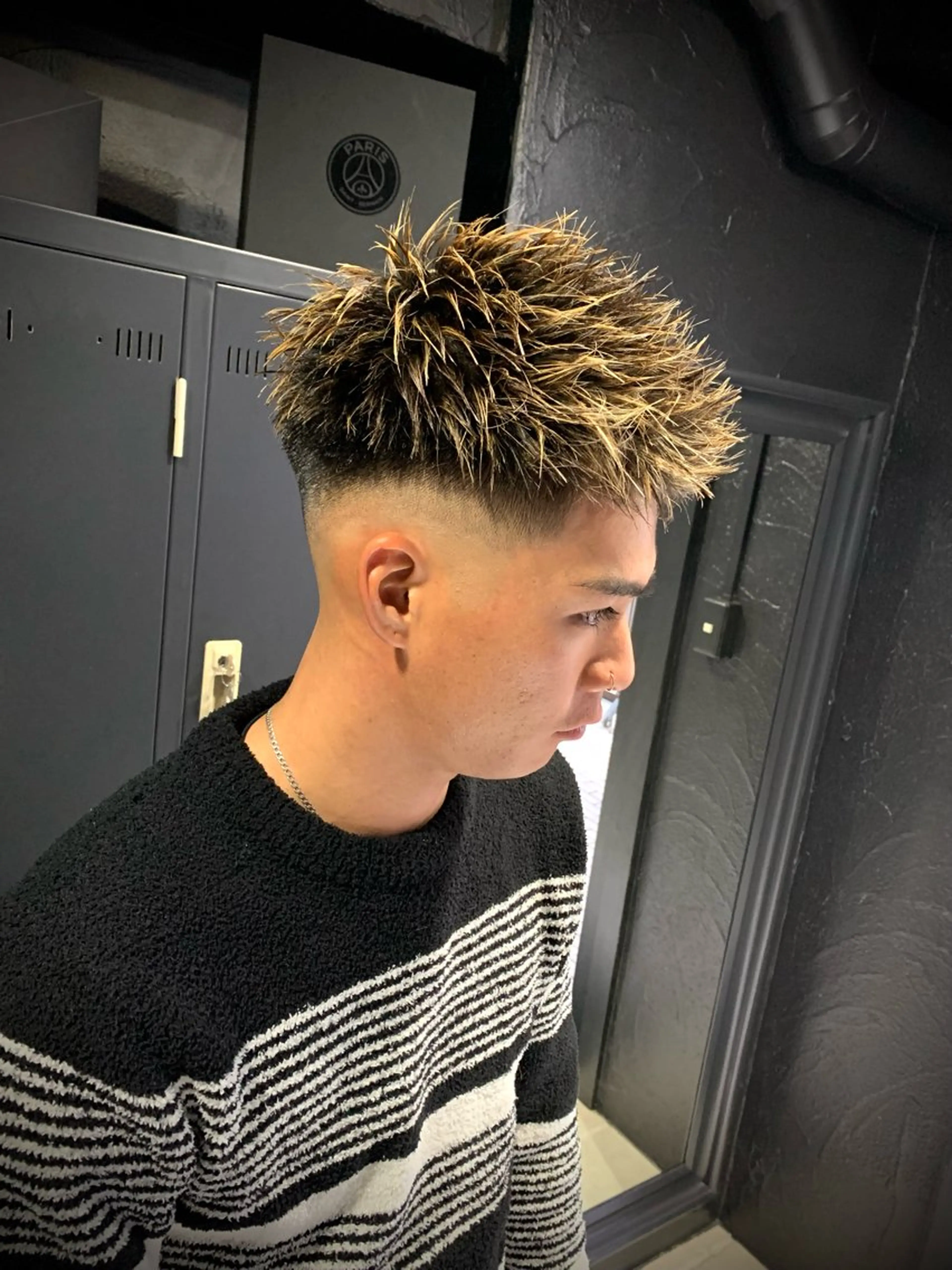 ⭐️人気スタイル⭐️メンズカット＋クリームパーマ＋ハイライト🌟¥15400​〜​❗️の写真