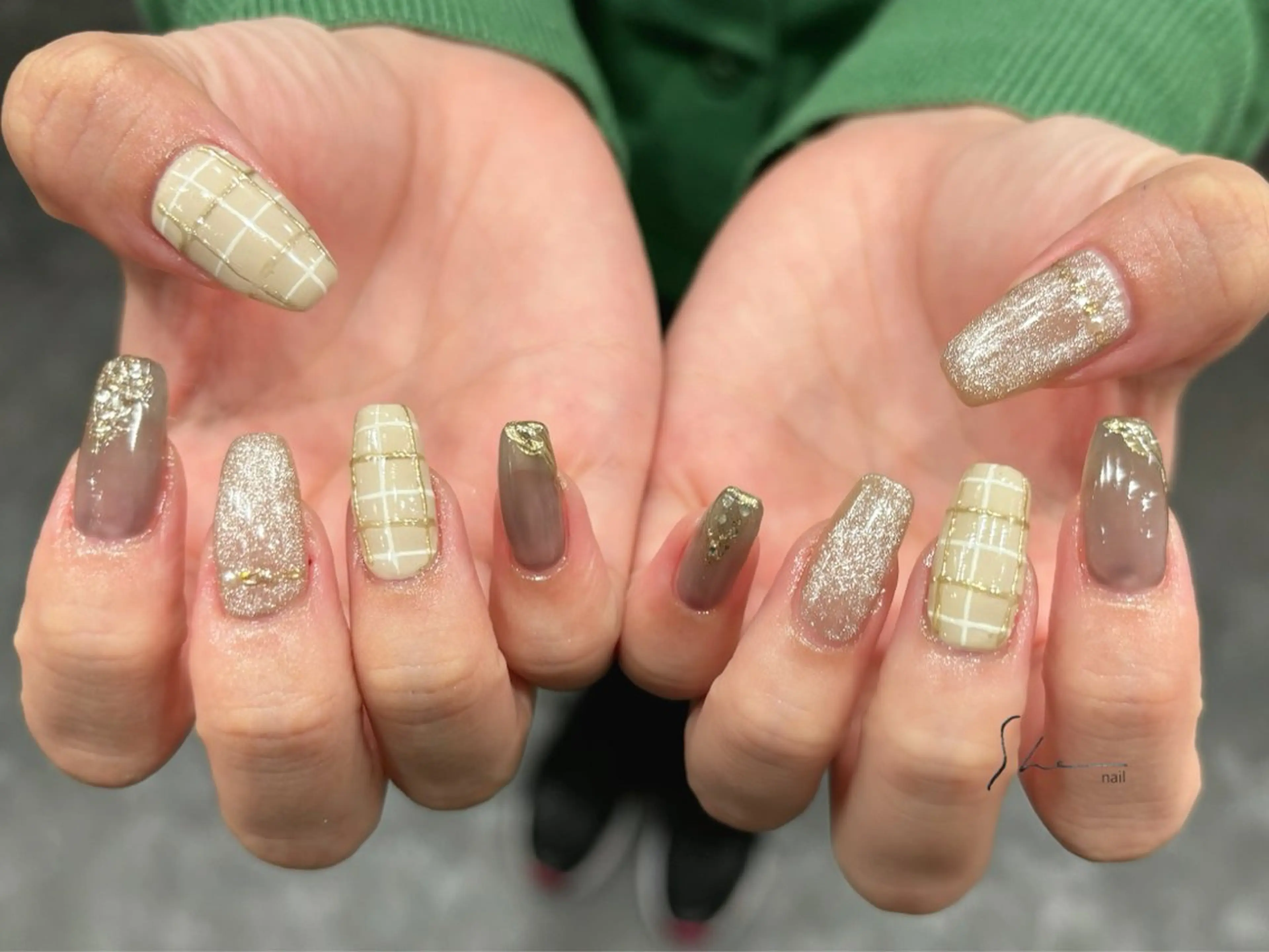 ネイル 冬ネイル ハンドネイル SHE所属・SHE adusaのネイルデザイン