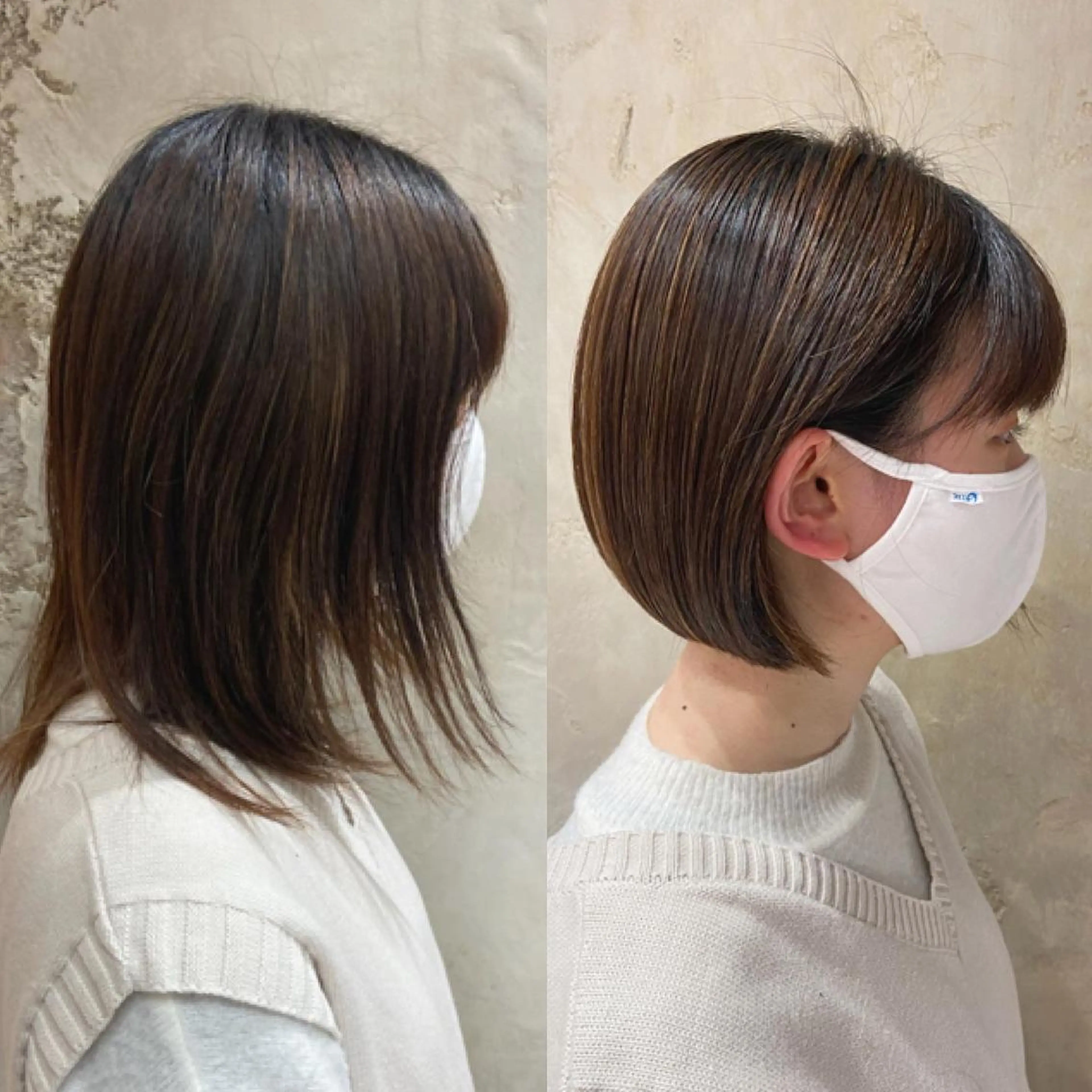 ミディアム カラー パーマ ヘアアレンジ Surpass所属・🌈小顔似合わせ SHIHO🌈のヘアスタイル