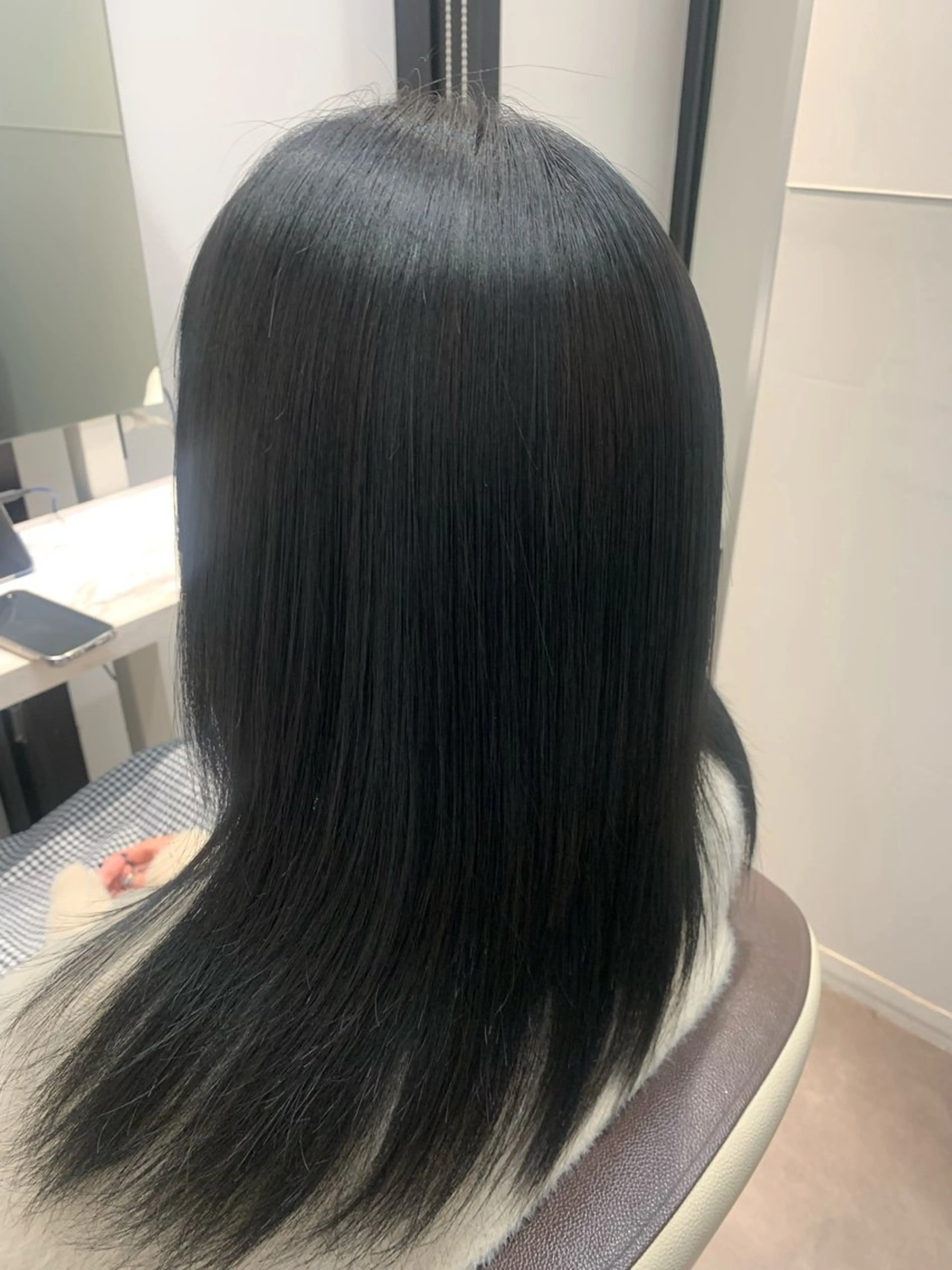 セミロング カット ヘアカラー トリートメント 松田 啓志のヘアスタイル