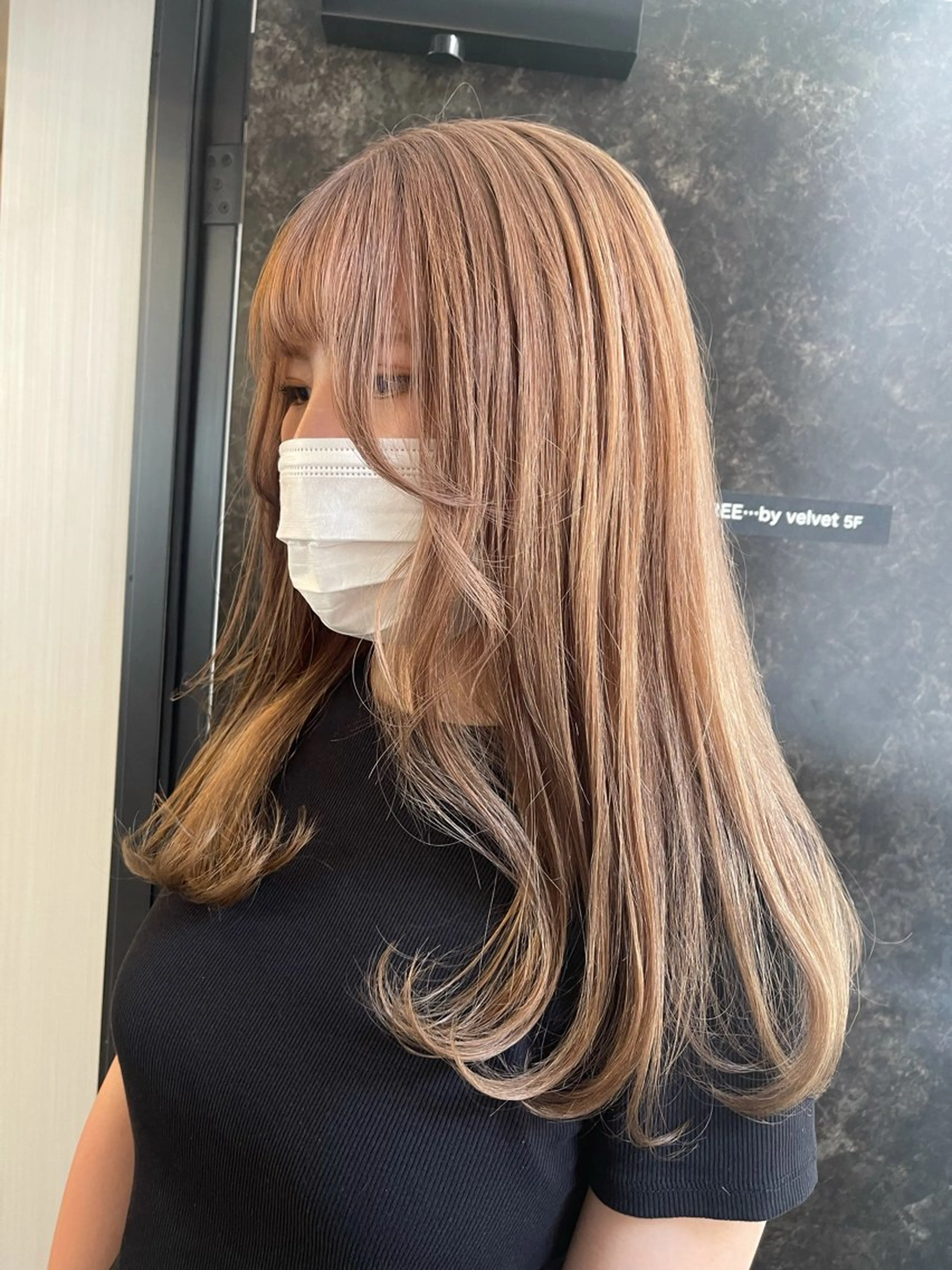 セミロング カラー ヘアカラー 博多ブリーチ /Ririkaのヘアスタイル