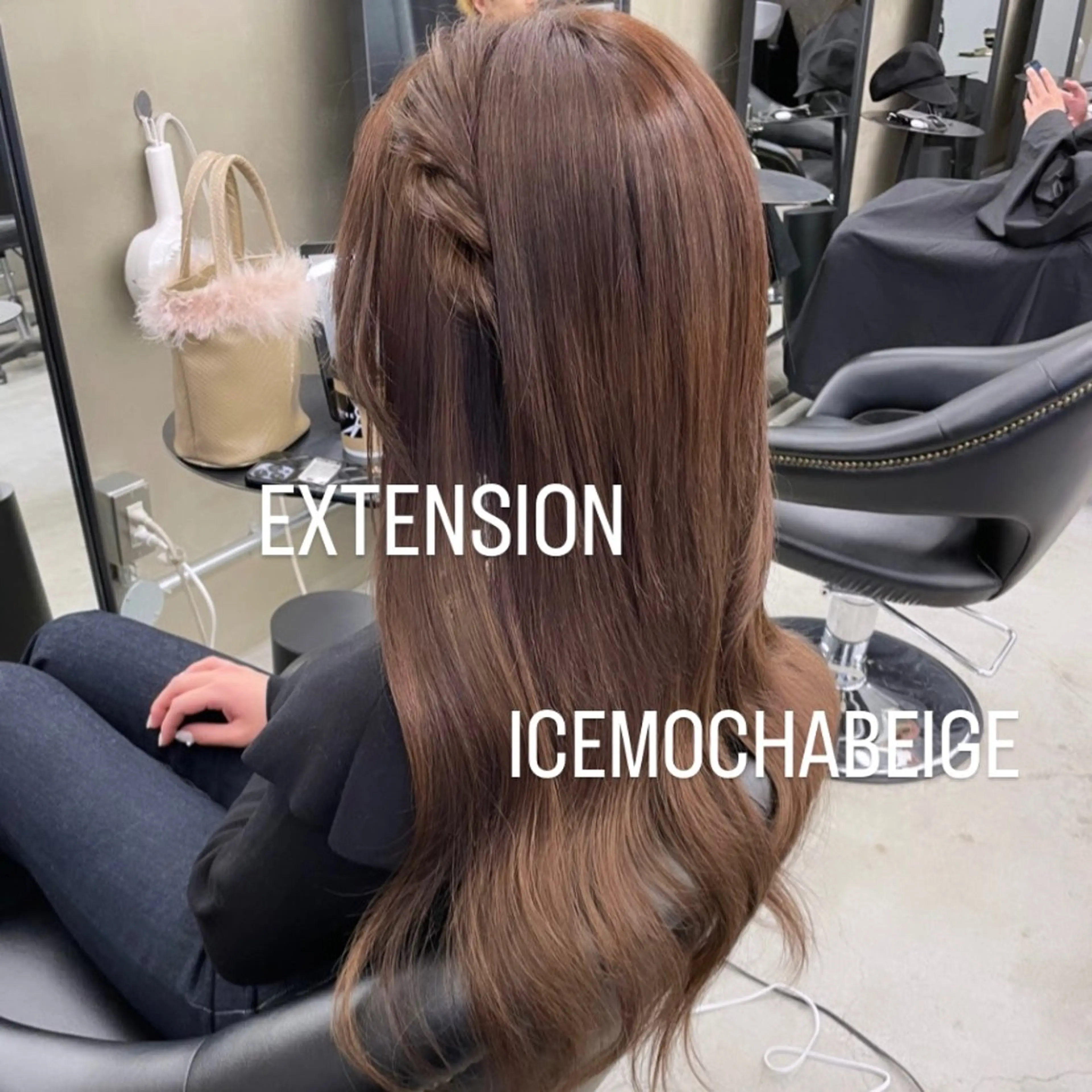 ロング カラー ヘアカラー エクステ エクステ🩵ブリーチ 韓国ヘア🩵KAEのヘアスタイル