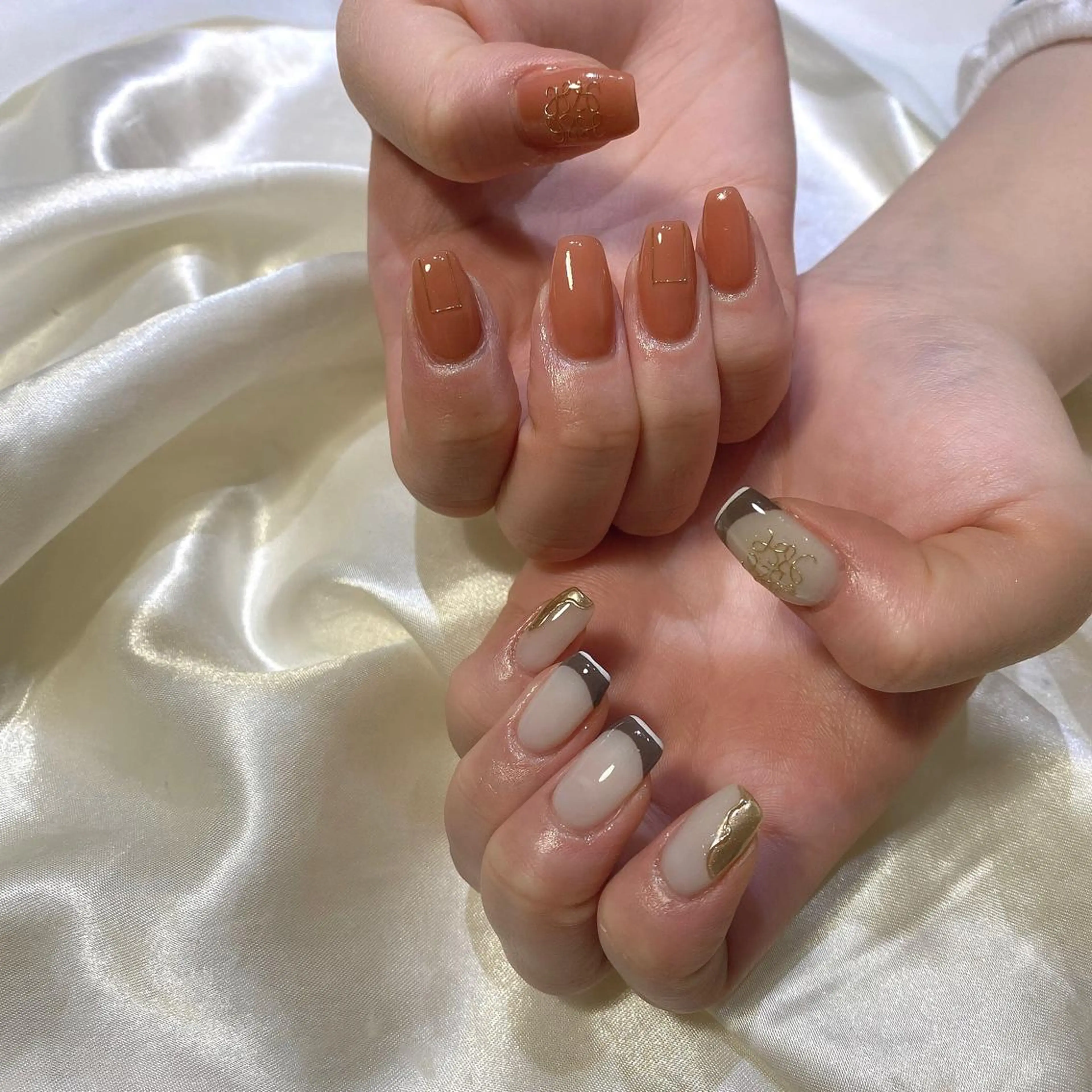 ネイル ハンドネイル 西岡 杏のネイルデザイン