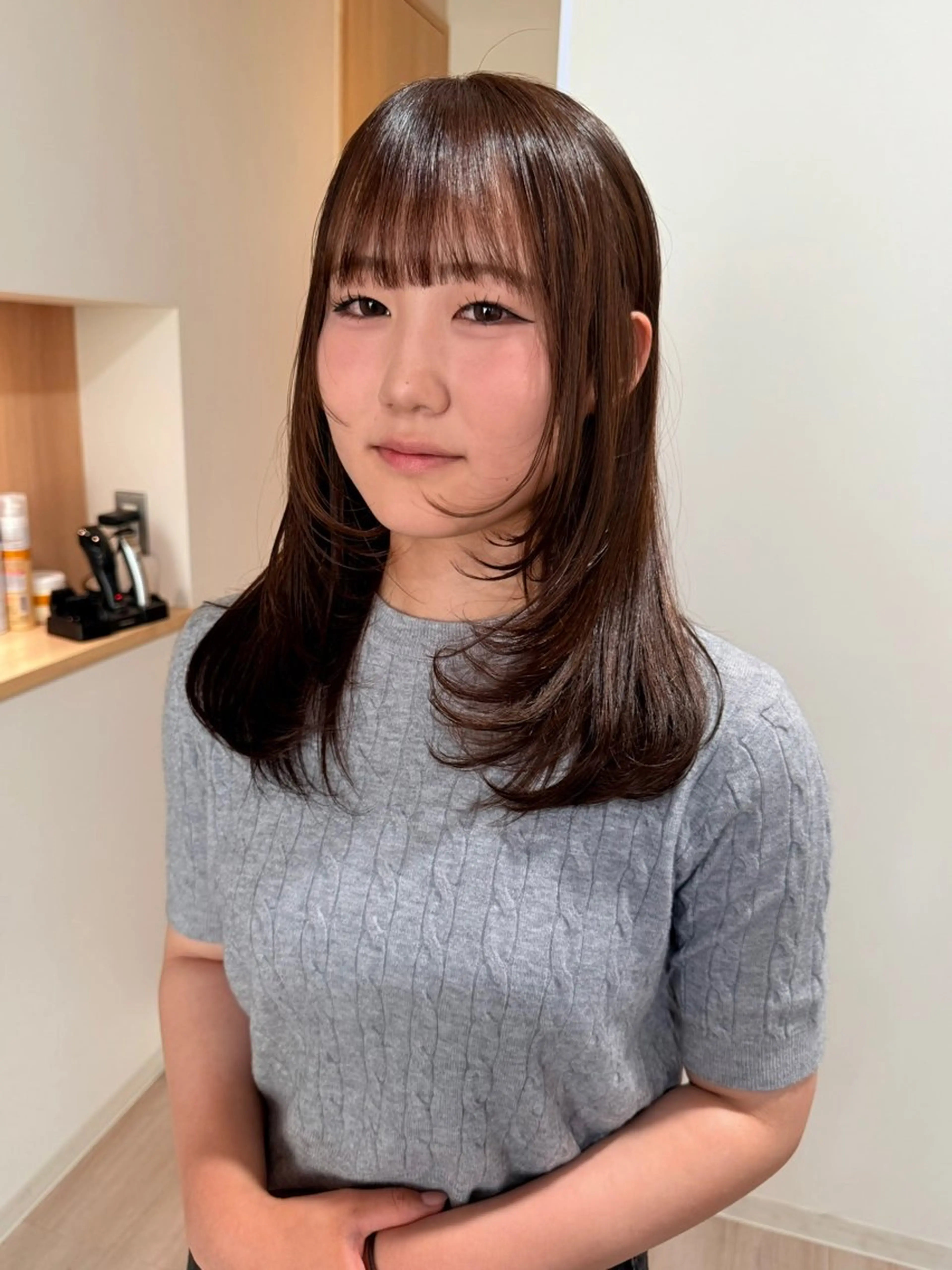 セミロング 池村美月 @透明感カラーのヘアスタイル