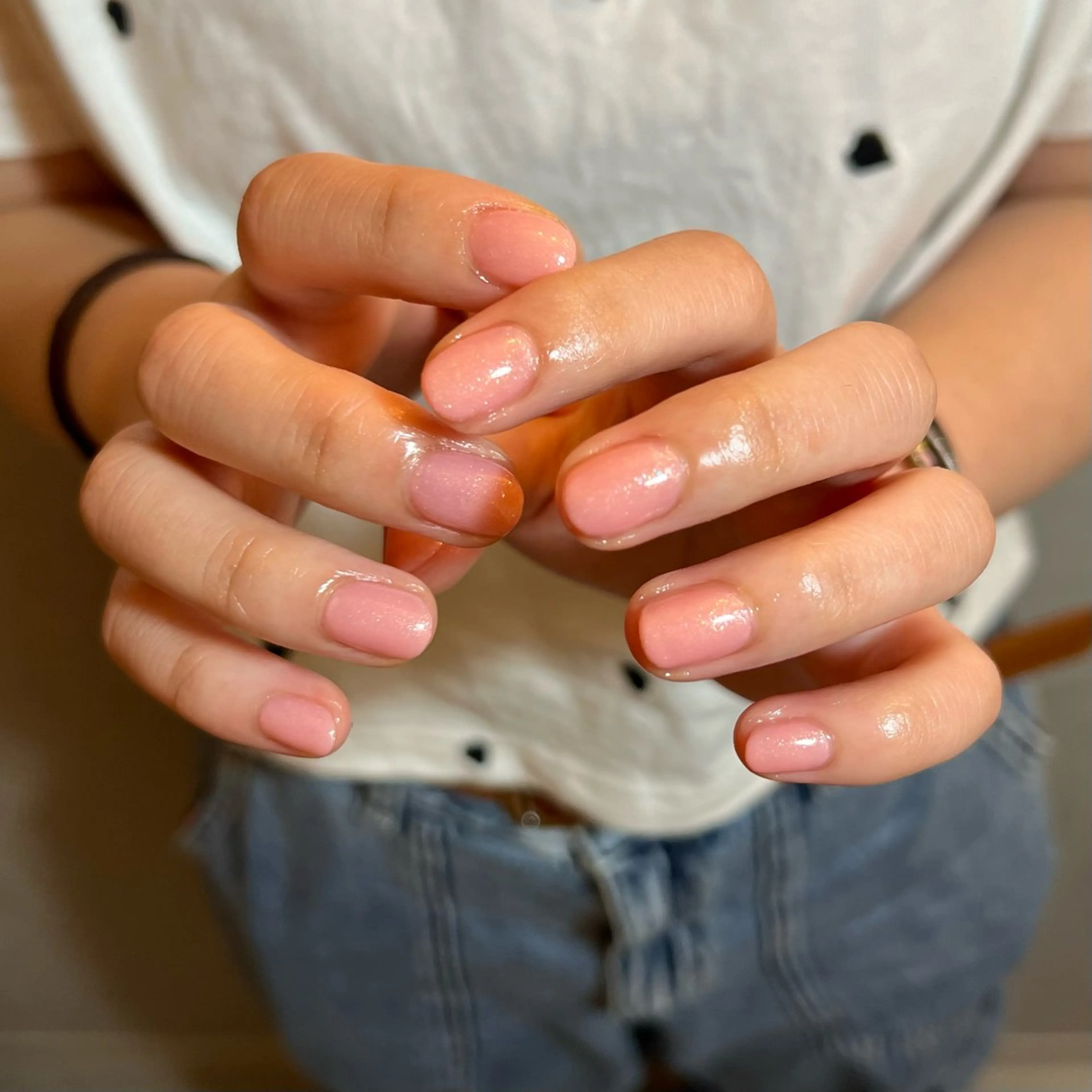 ネイル ラメ(グリッター) ピンク urun eriのネイルデザイン