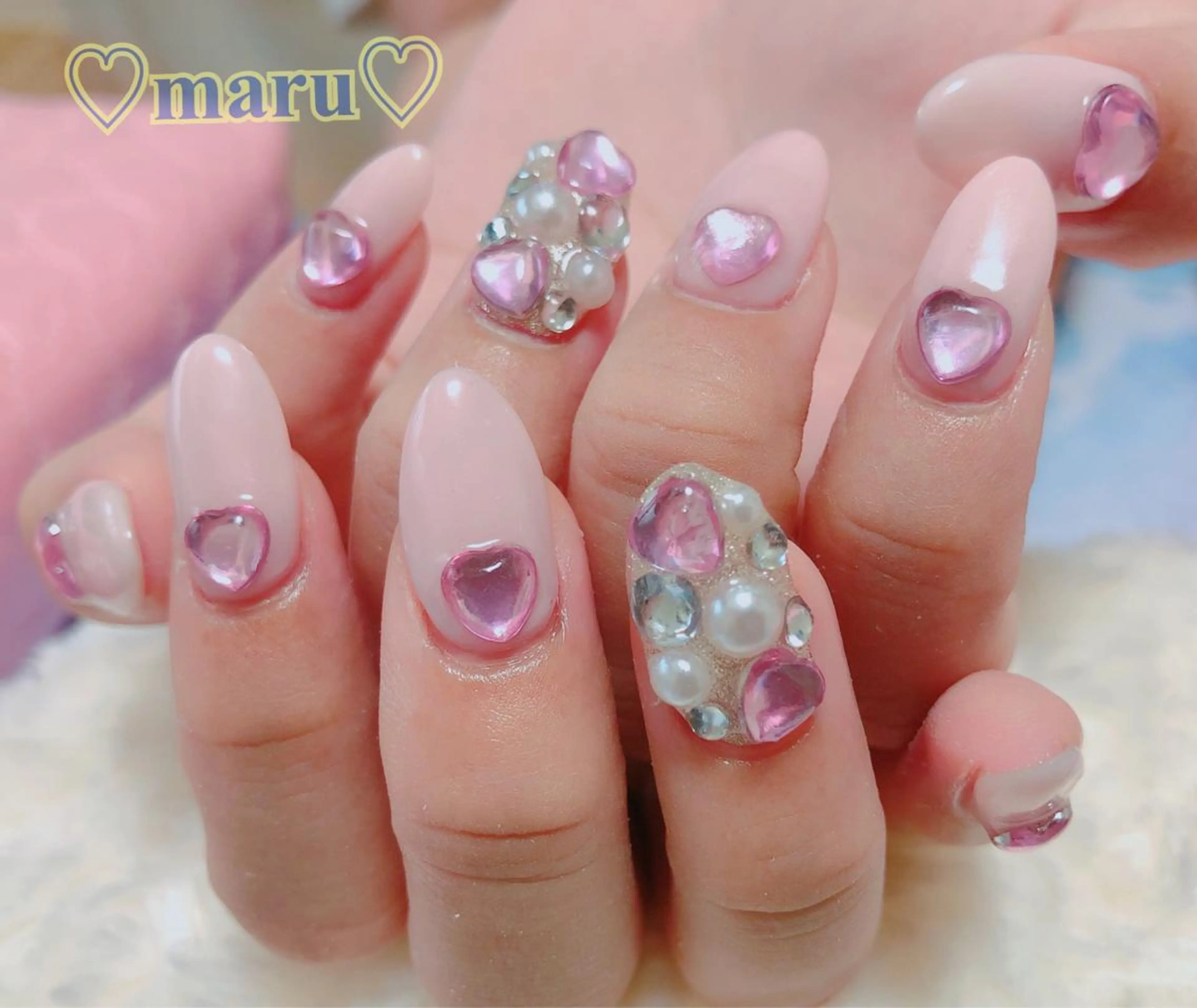 ネイル ハンドネイル フットネイル まるみ ♡のネイルデザイン