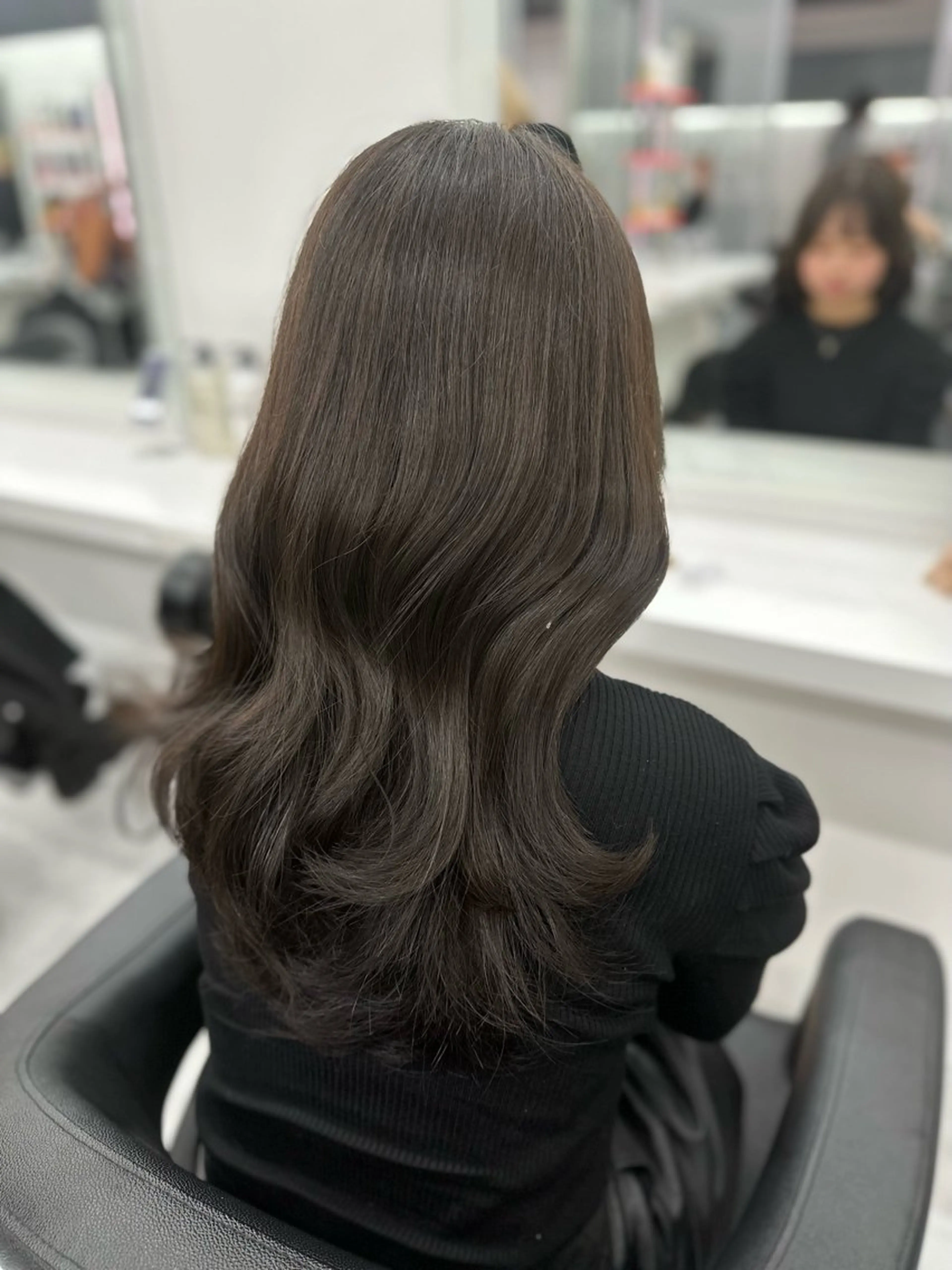 ロング カラー パーマ ヘアアレンジ メンズ キッズ ♥️韓国ヘア レイヤー♥️ゆりのヘアスタイル