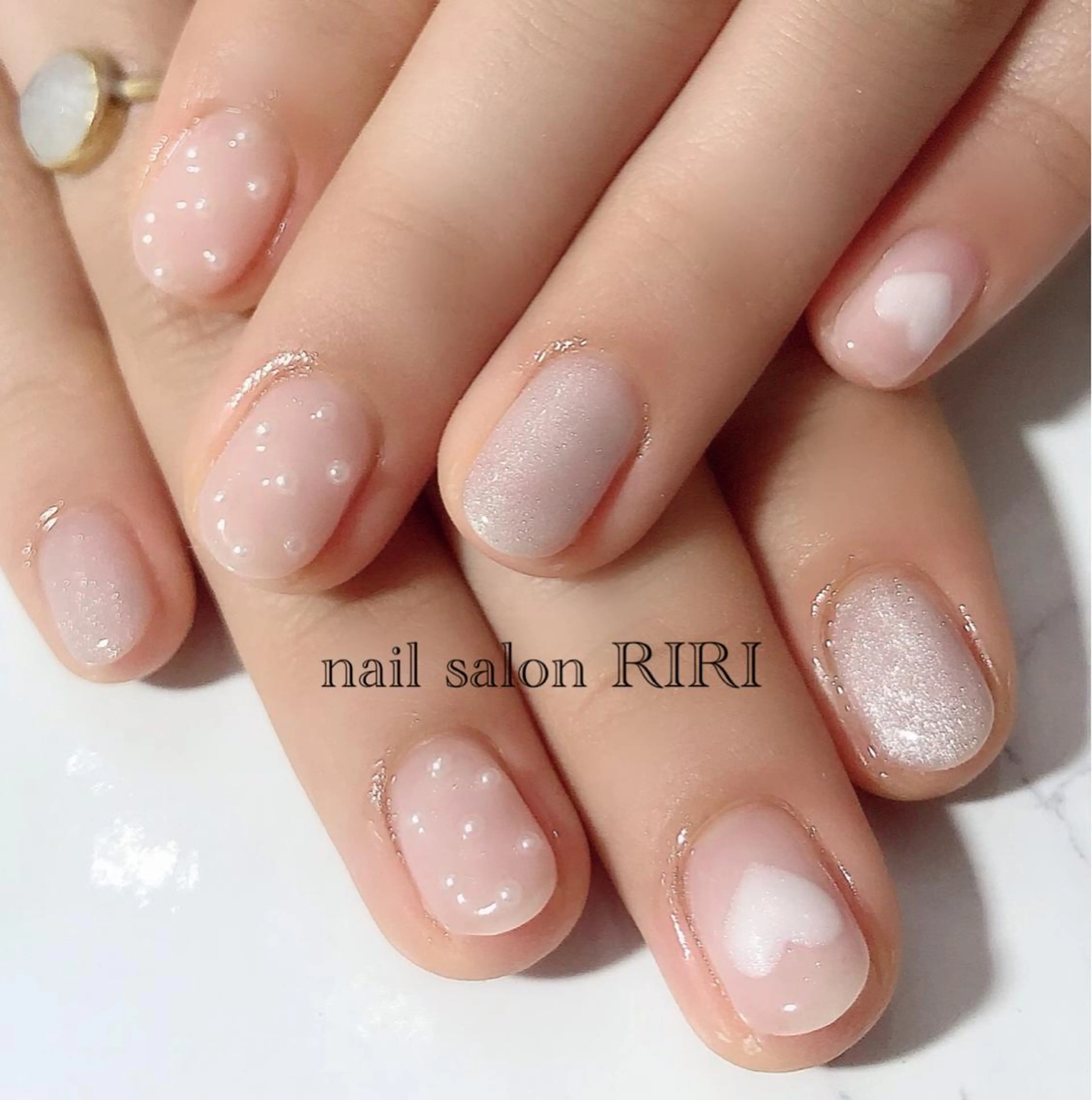 ネイル ハート マグネットネイル private  nail  salon RIRI所属・RIRI リリのネイルデザイン