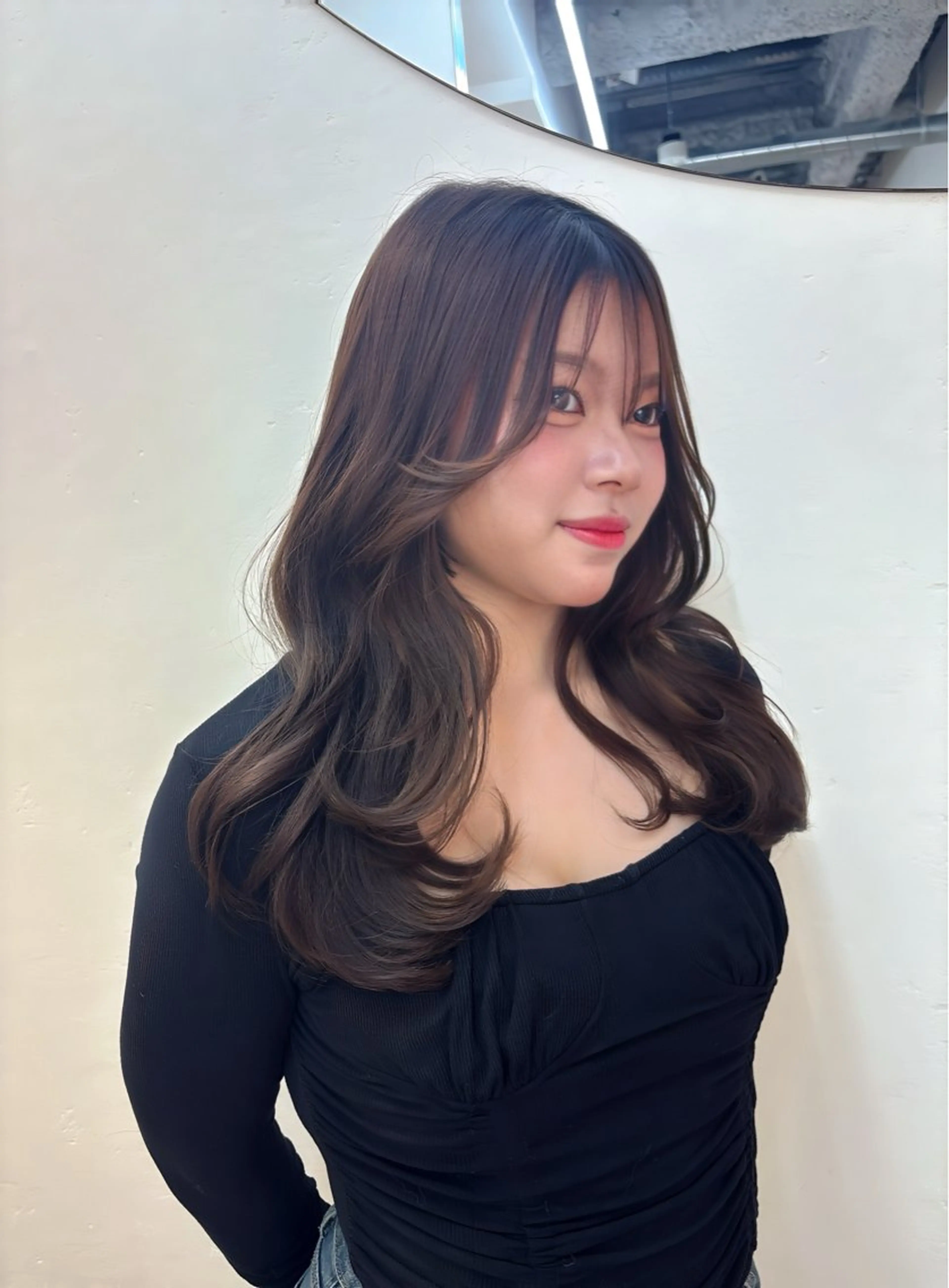 ロング ヘアアレンジ 韓国風ヘア レイヤーカット ♥kanaのヘアスタイル