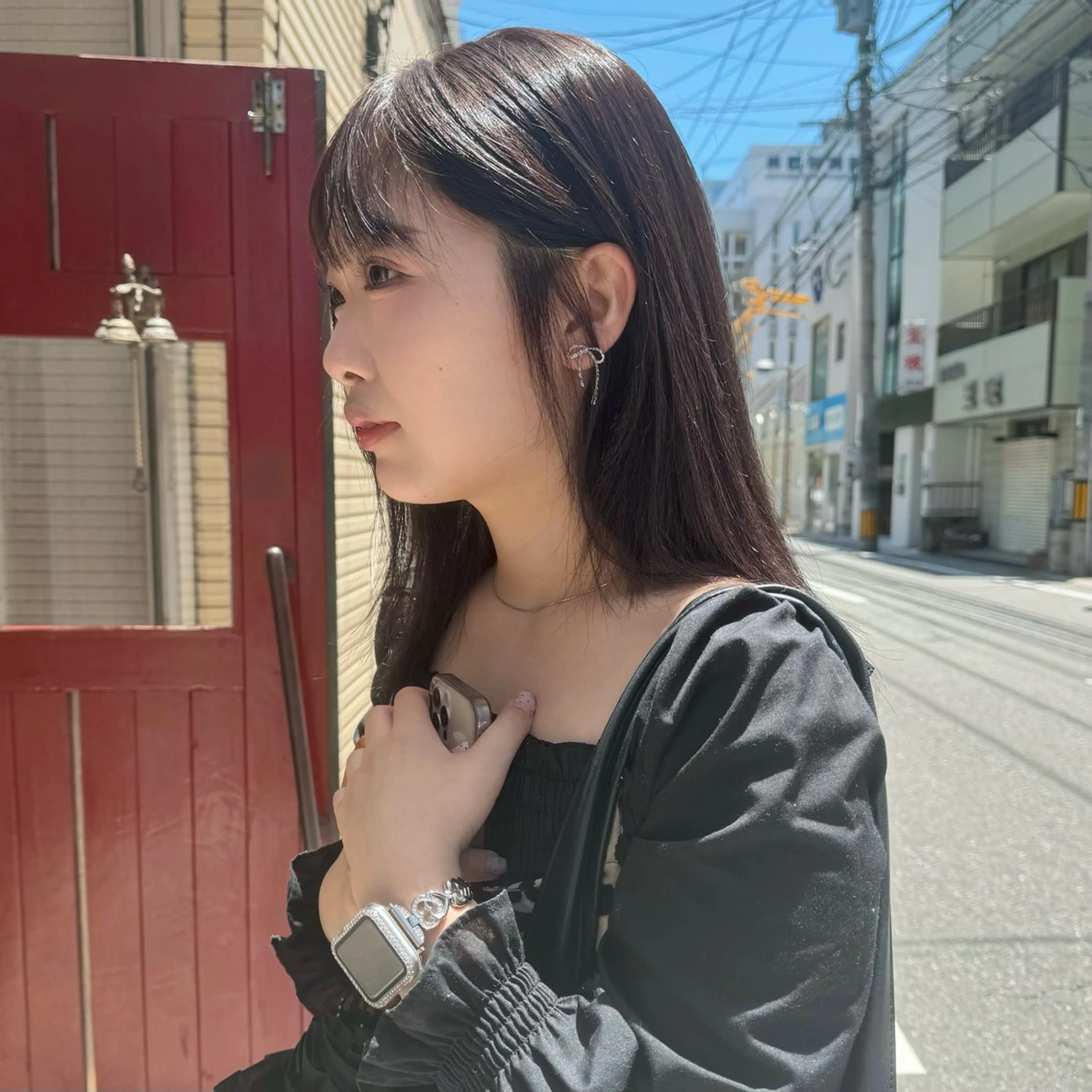 セミロング カラー カット ヘアカラー トリートメント Lilu しずくのヘアスタイル