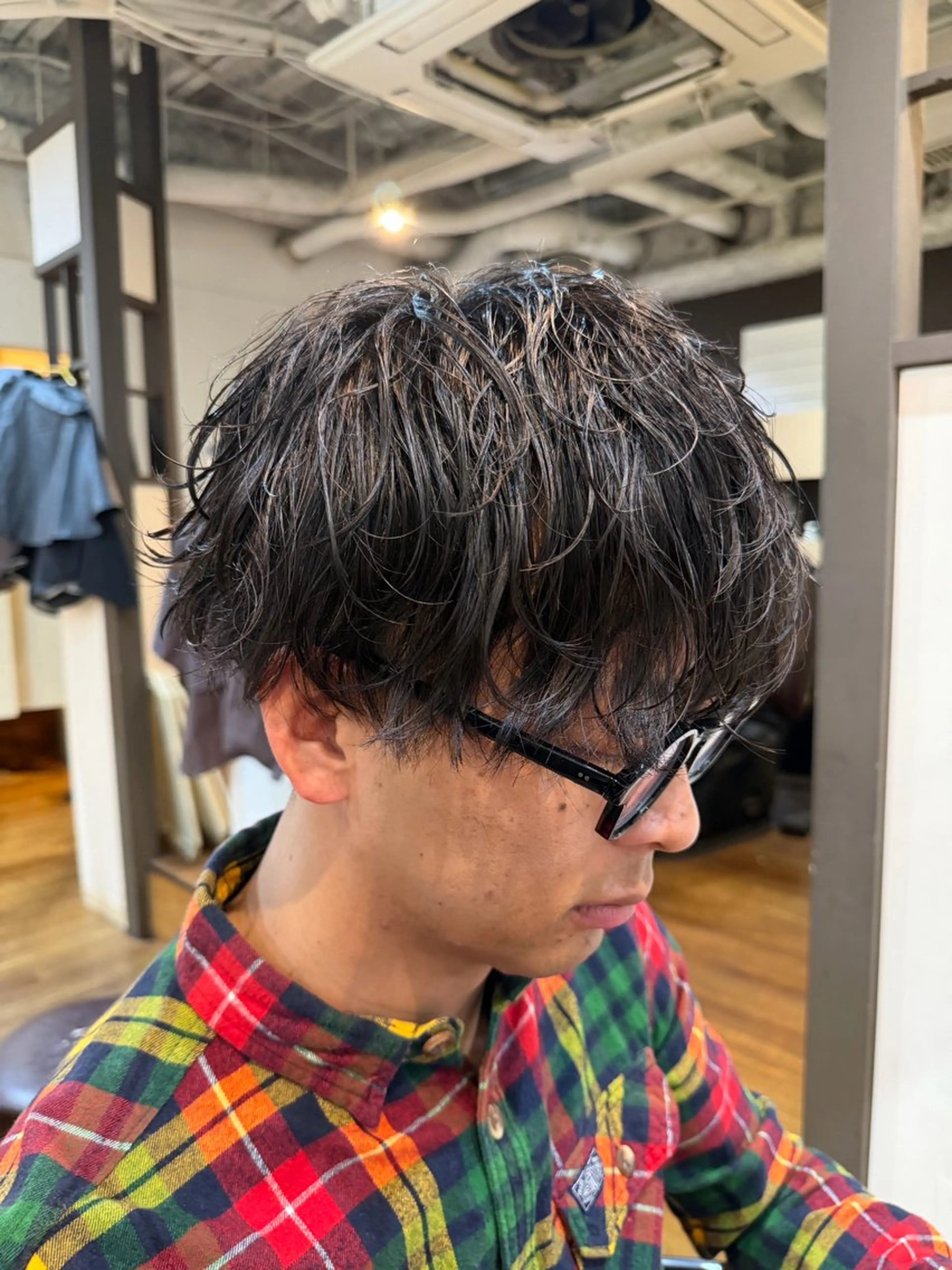 ショート パーマ メンズ メンズパーマ パーマ ARIETTA GINZA所属・メンズパーマ/妹脊 健斗のヘアスタイル