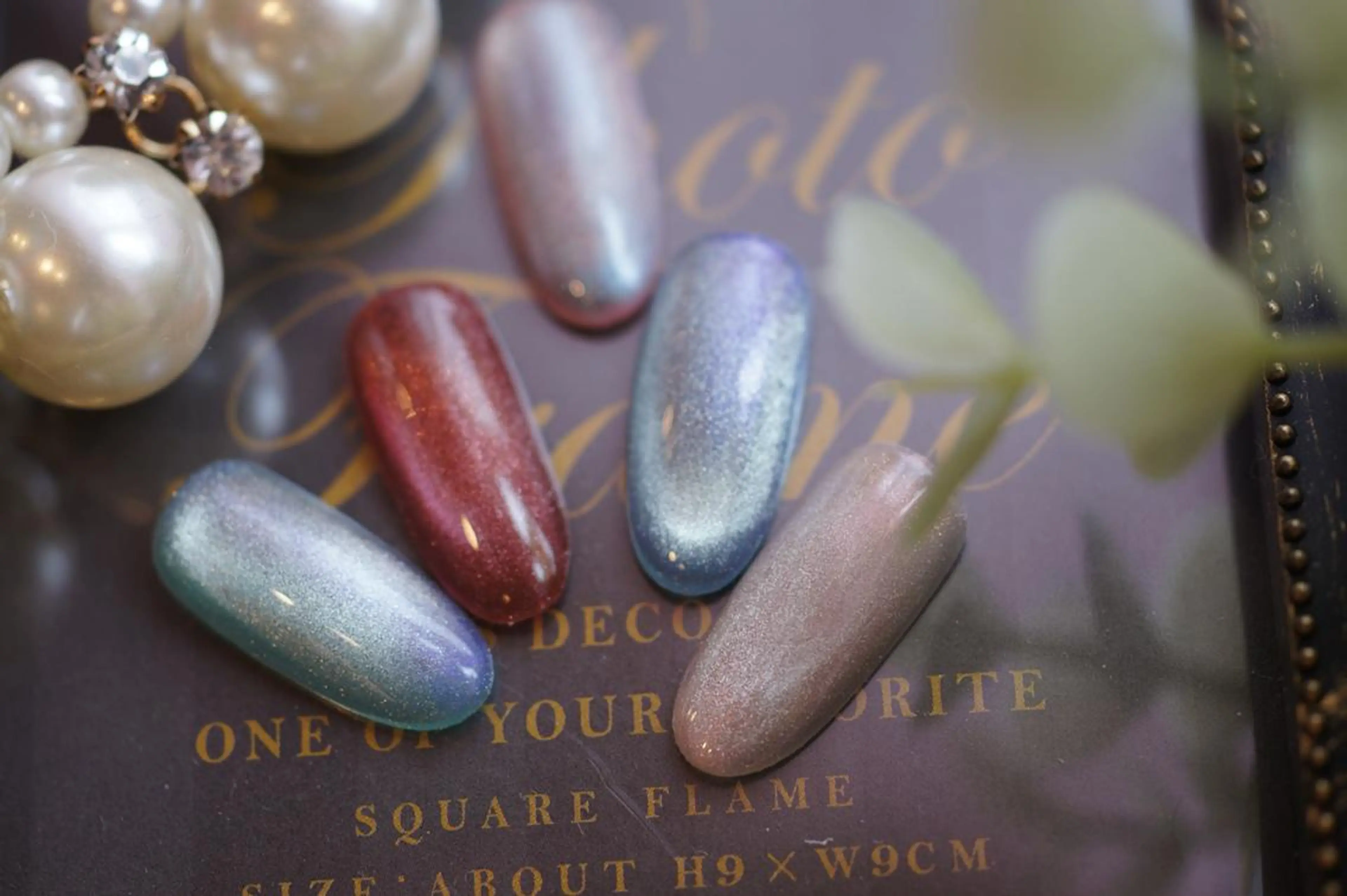 ネイル 氷ネイル・うるうるネイル マグネットネイル nails muu まゆのネイルデザイン