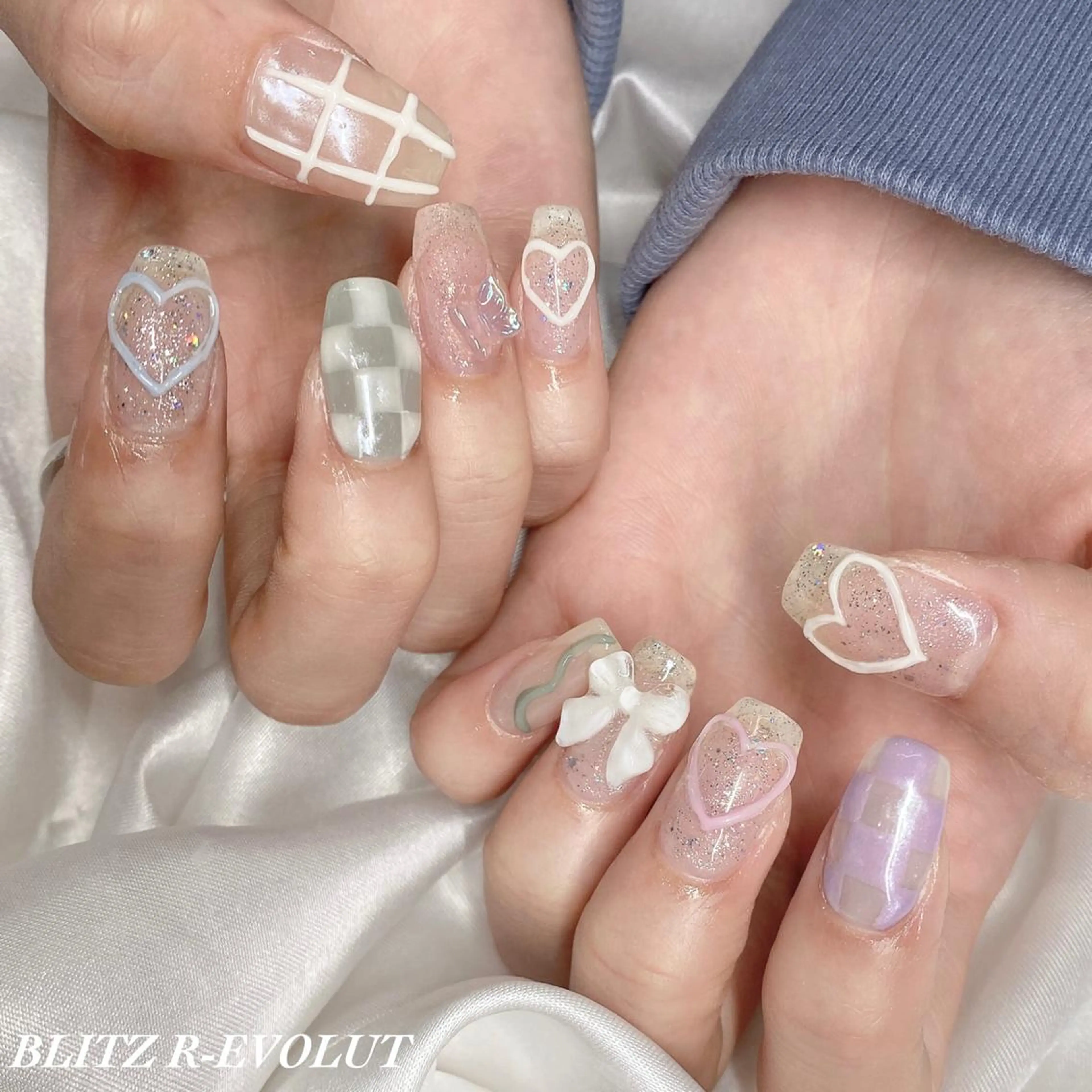 ネイル ハンドネイル ☁️BLITZ 🎀笠原雪音🎀のネイルデザイン