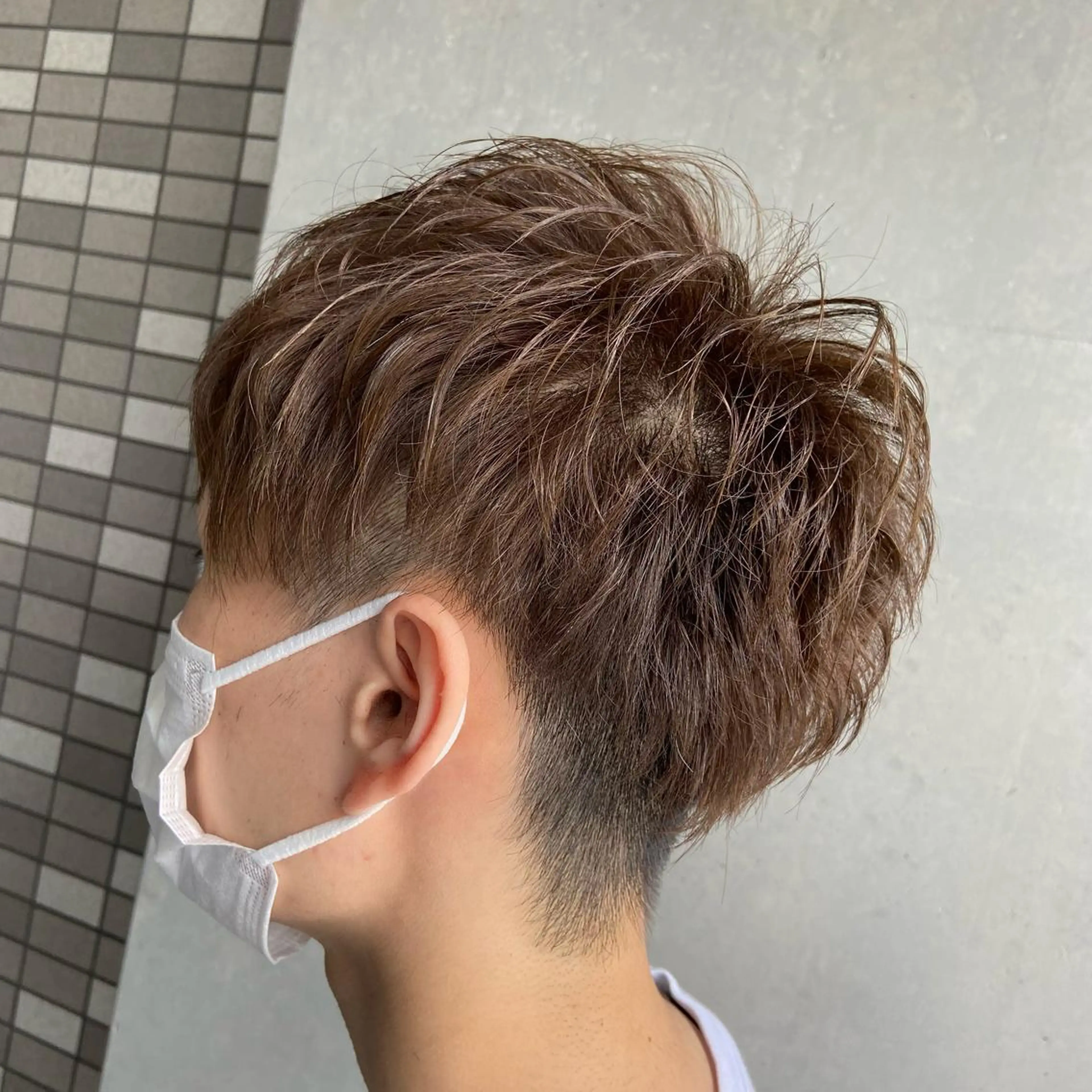 ショート カラー アッシュ カット ヘアカラー インナーカラー指名 No.1菊池柊真のヘアスタイル