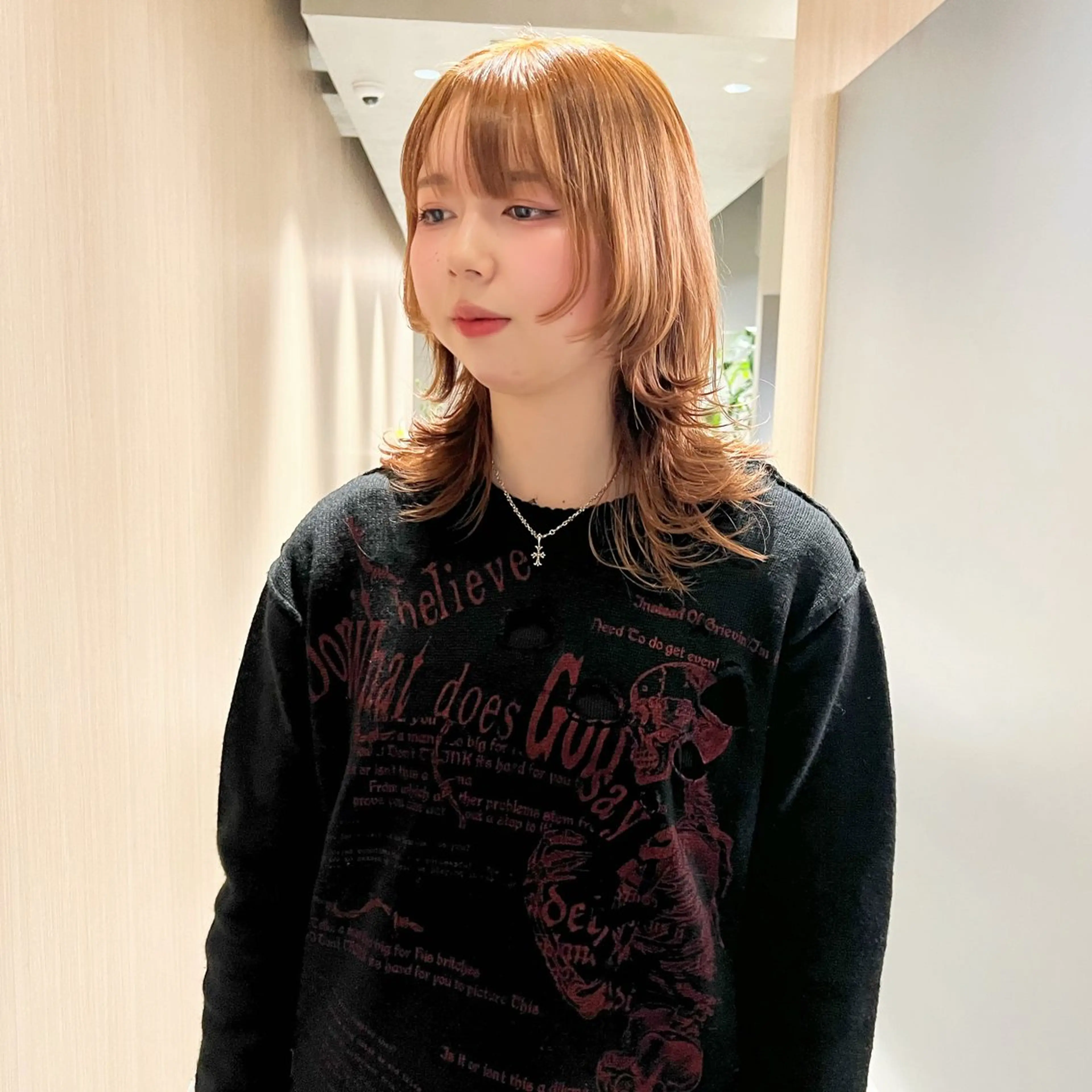 セミロング カット 🐺立川のウルフ屋 さん🐺おかみ🐺のヘアスタイル