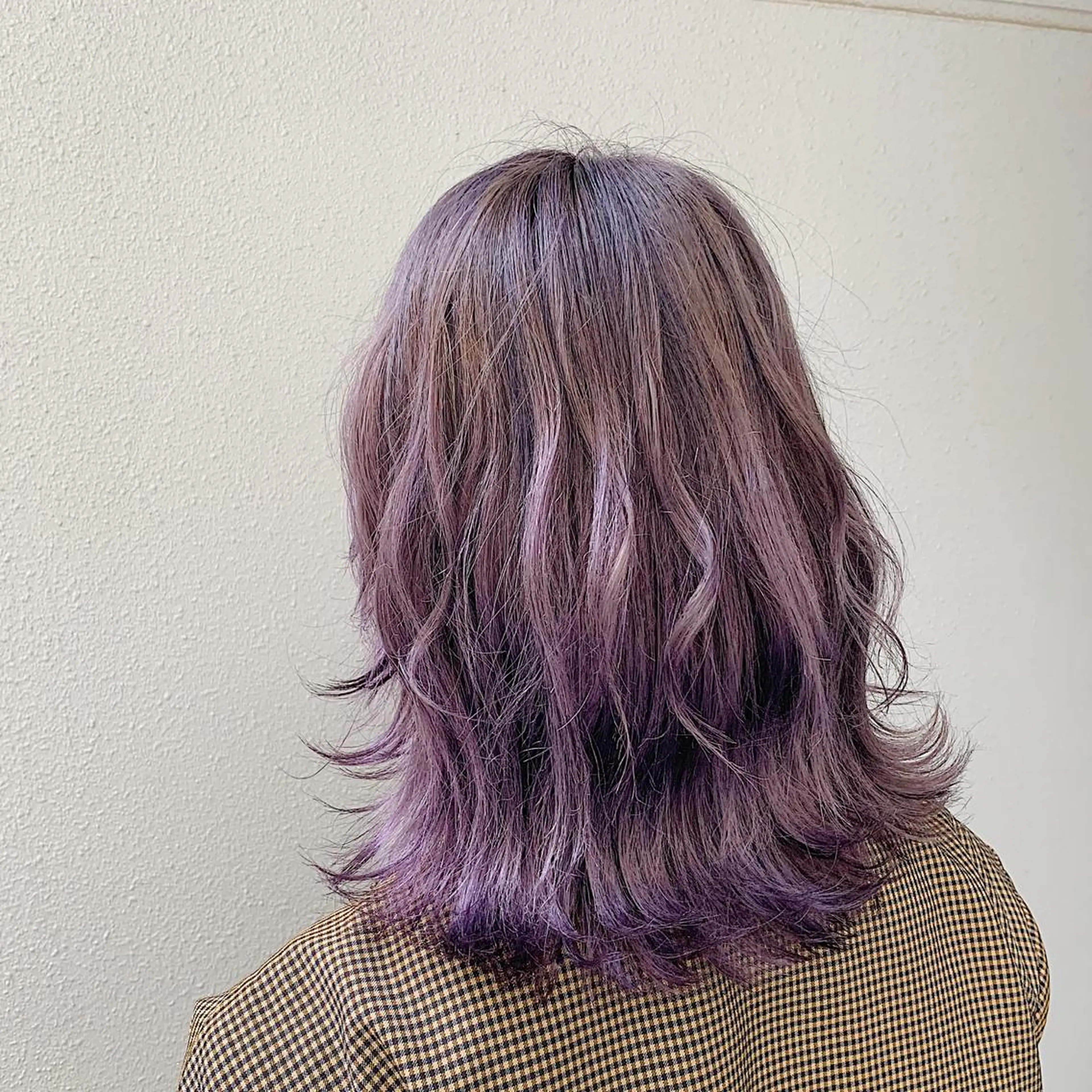 ミディアム カラー ラベンダーカラー ラベンダーグレー GO TODAY SHAiRE SALON 町田店所属・🫧大森 知夏🫧のヘアスタイル