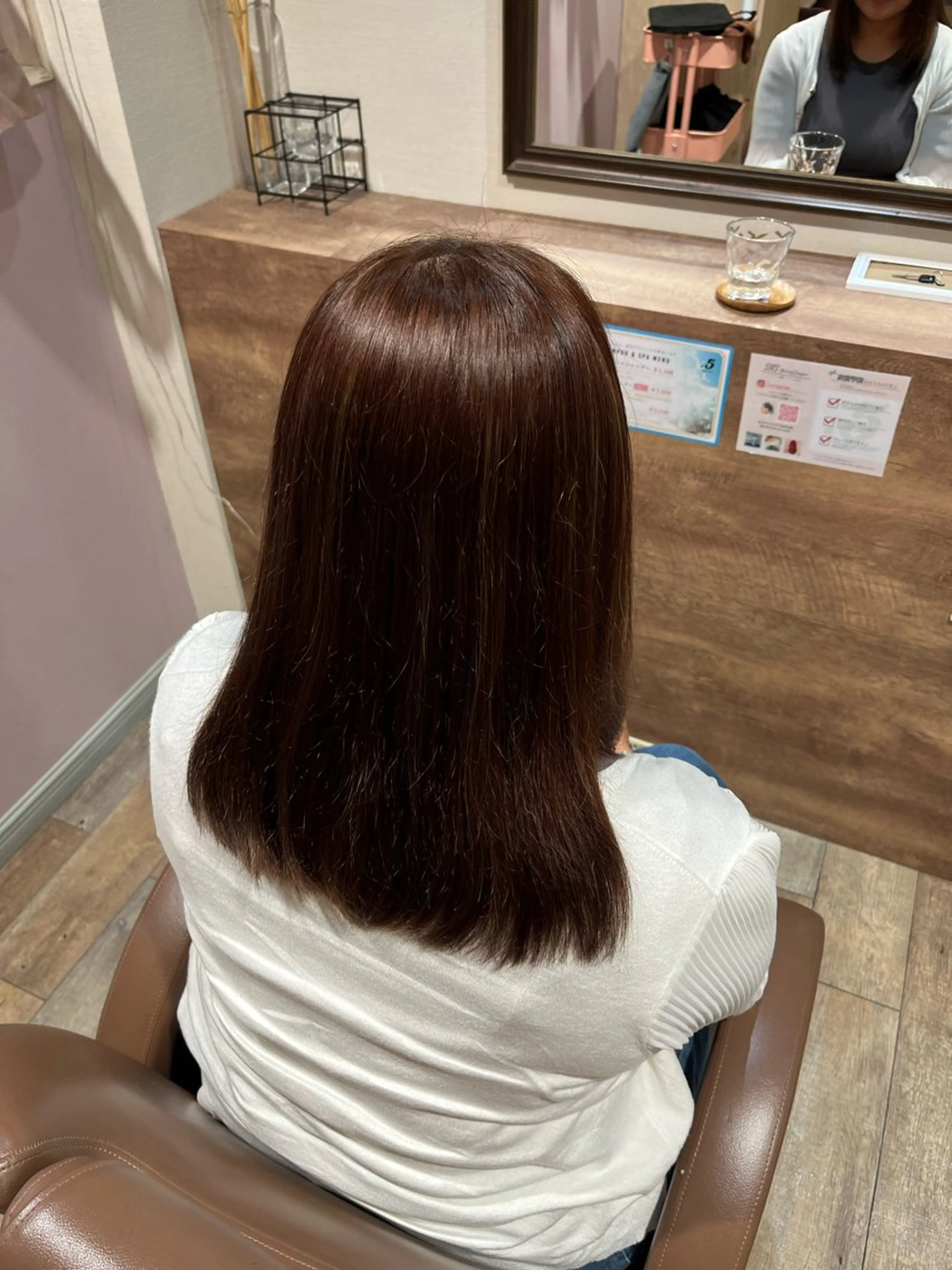 ミディアム カラー デザインカラー ハイライトカラー ハイライト 顔まわり/オフィス カラー/青栁優🔆のヘアスタイル