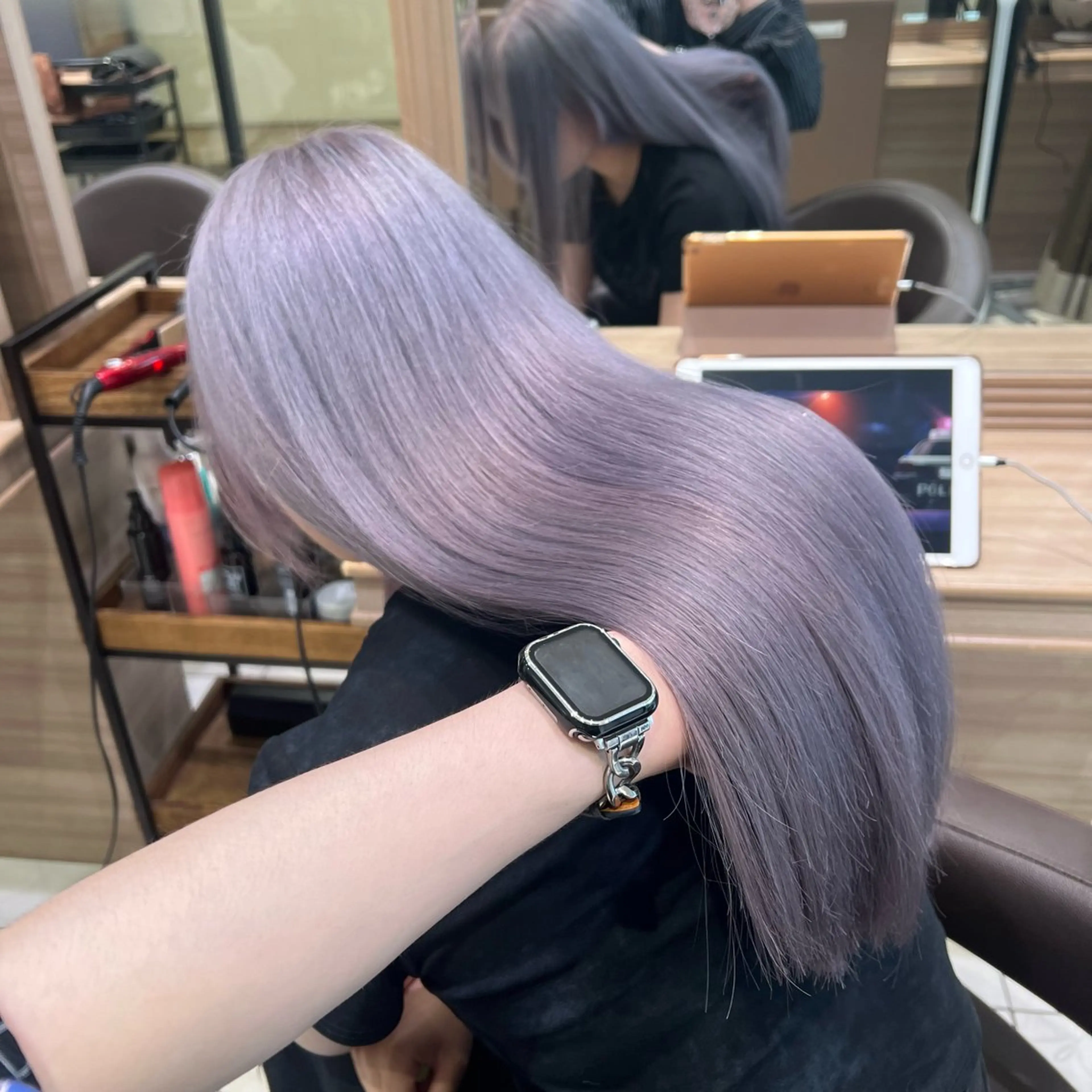 ロング カラー ヘアカラー トリートメント ハイトーン/デザイン 💎ryuyaのヘアスタイル