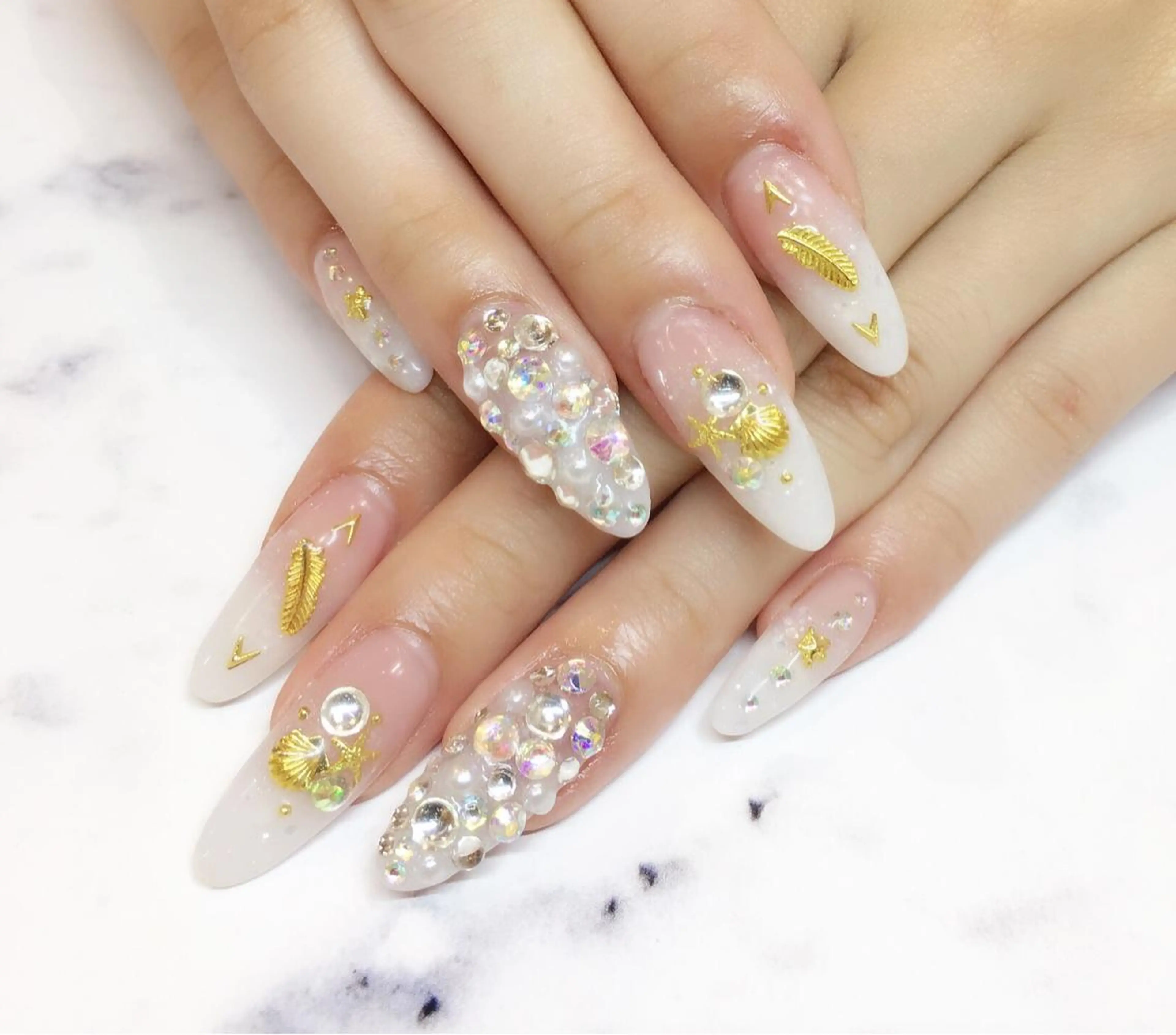 ネイル ラメ(グリッター) ラメグラデーション スカルプネイル nail salon Soeurのネイルデザイン