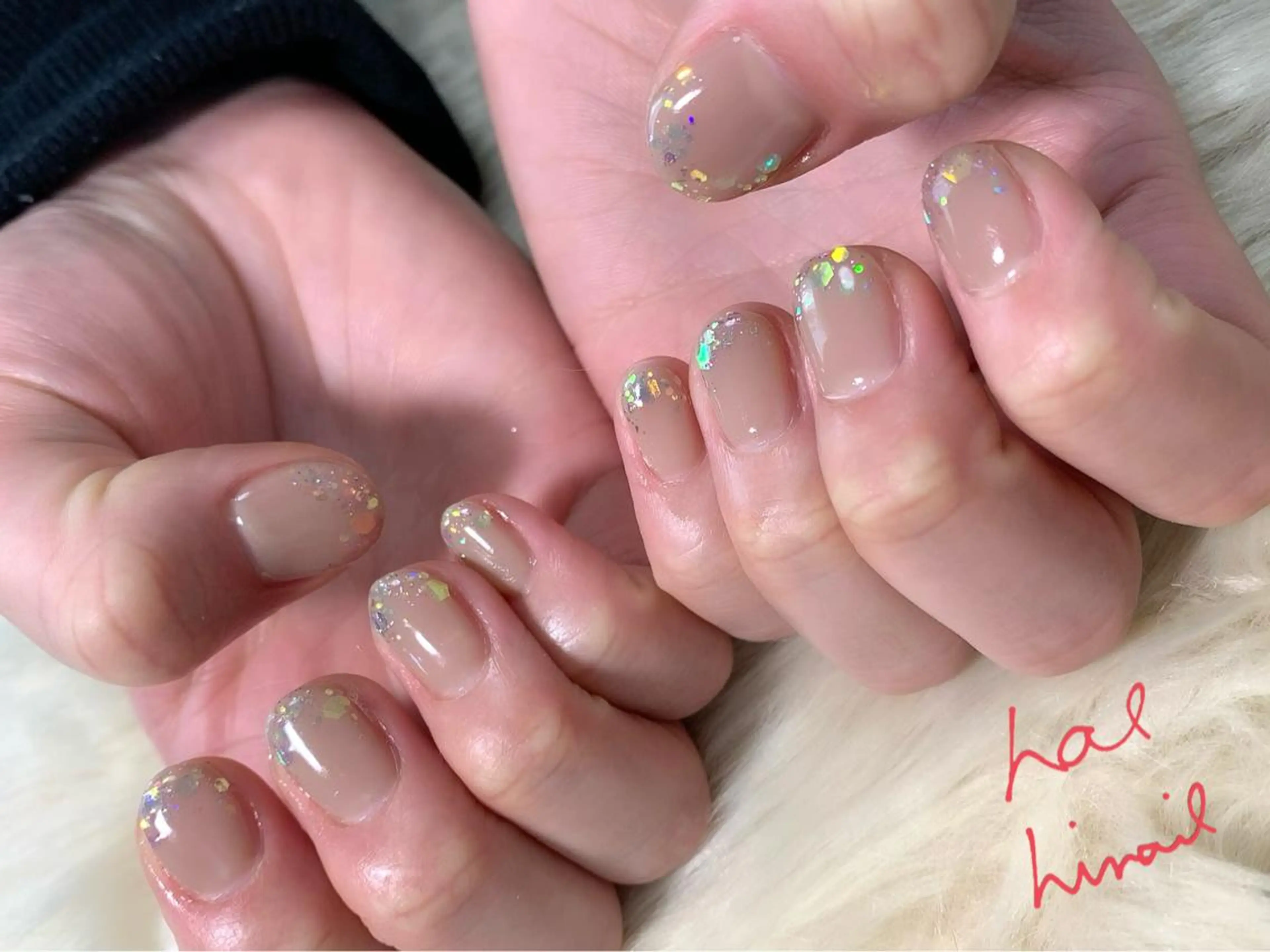 ネイル オーロラネイル はるひな ねいるのネイルデザイン