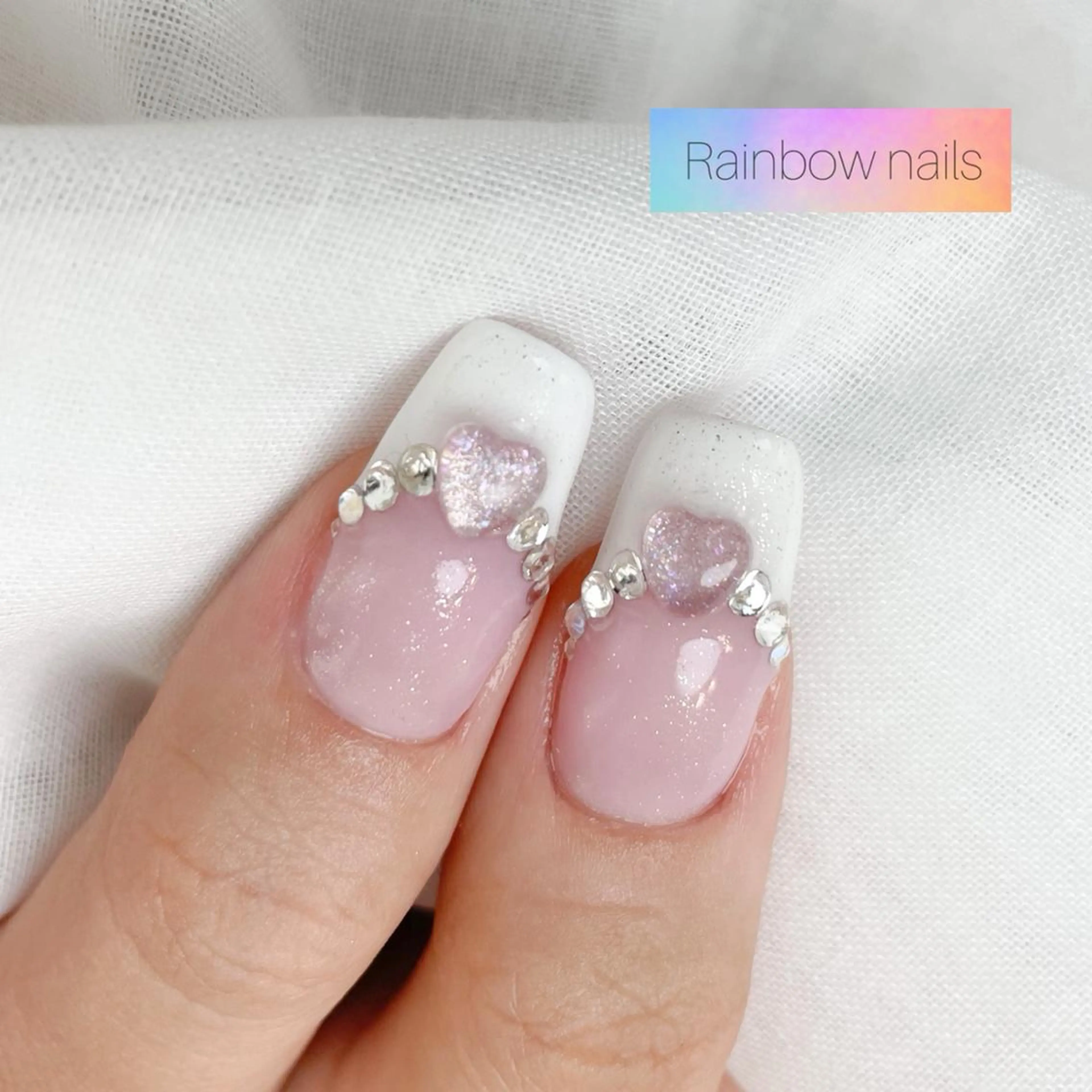 ネイル Rainbow nailsくろちゃんのネイルデザイン