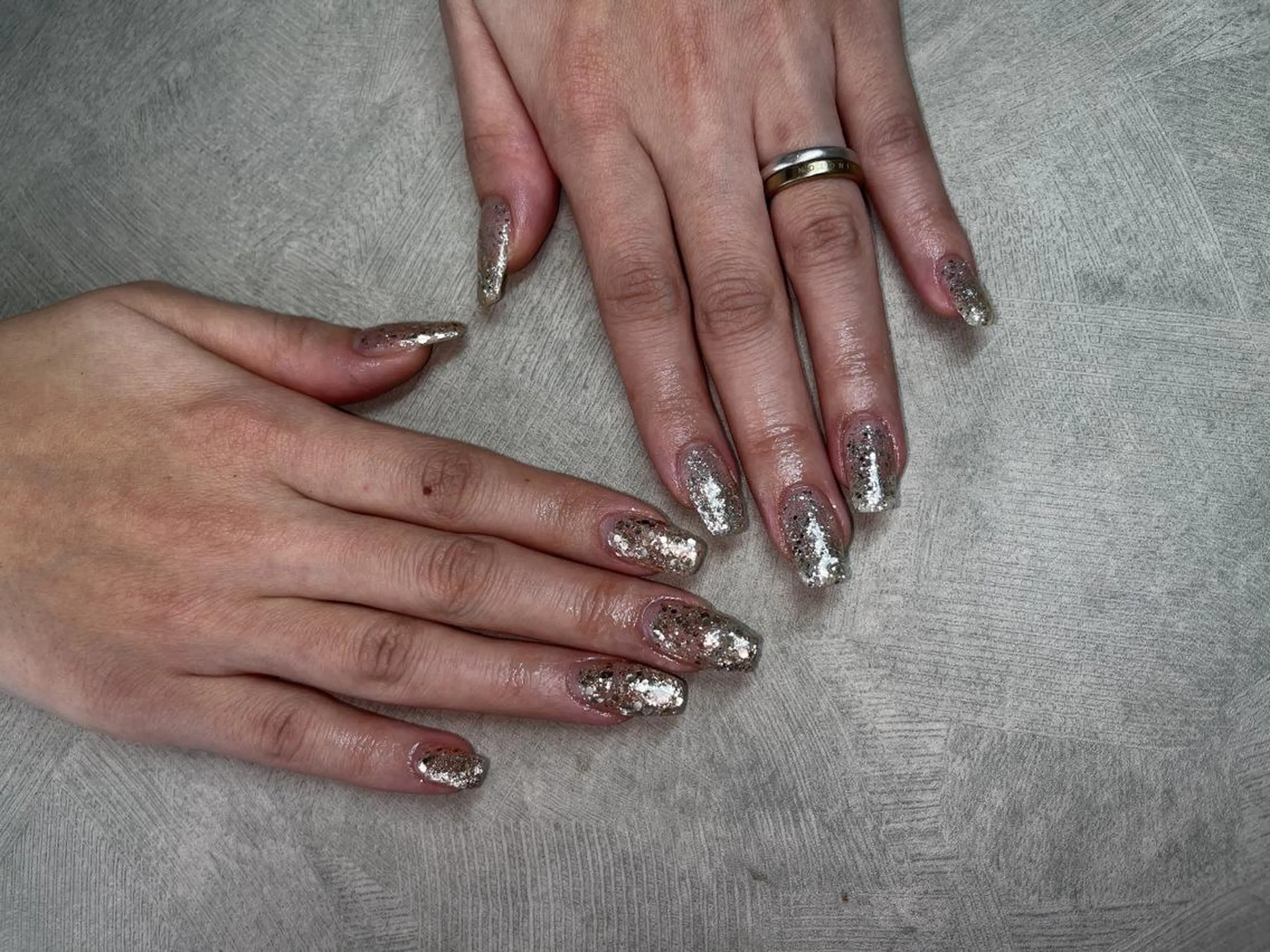 ネイル ラメ(グリッター) ハンドネイル MIKA ♡のネイルデザイン