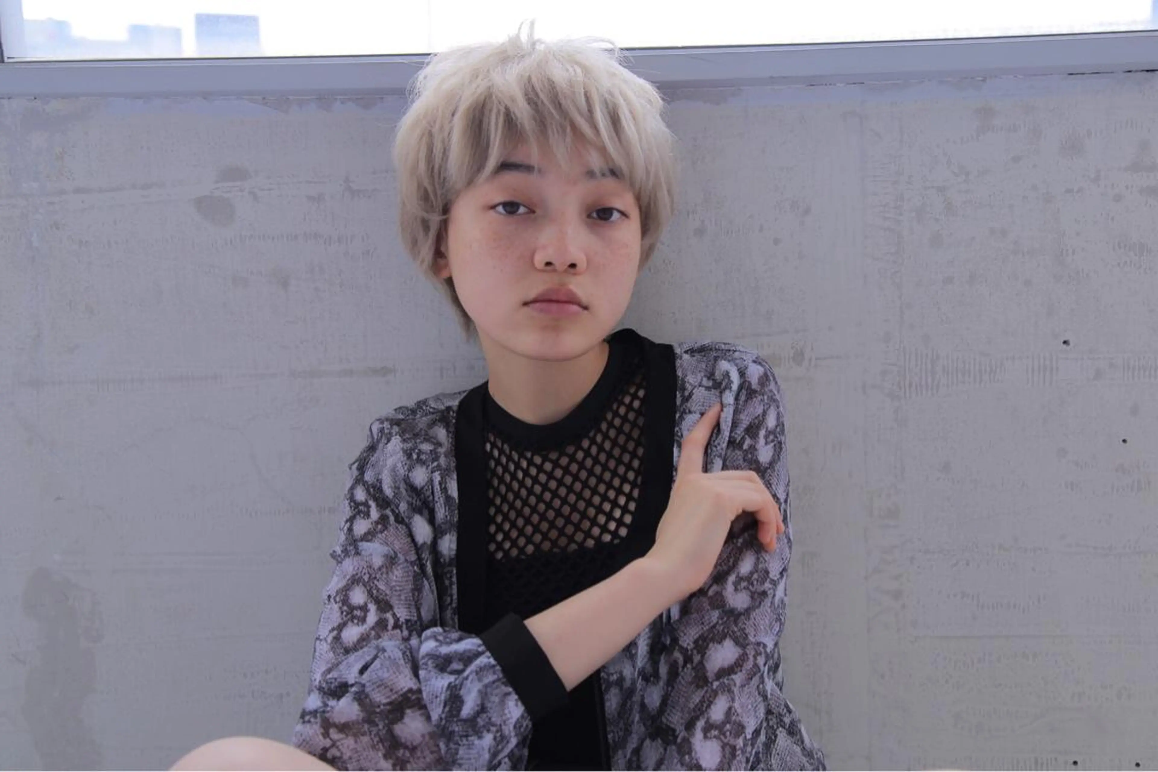 ショート 外国人風カラー ハイライト 小澤大輔 YOLO hairのヘアスタイル