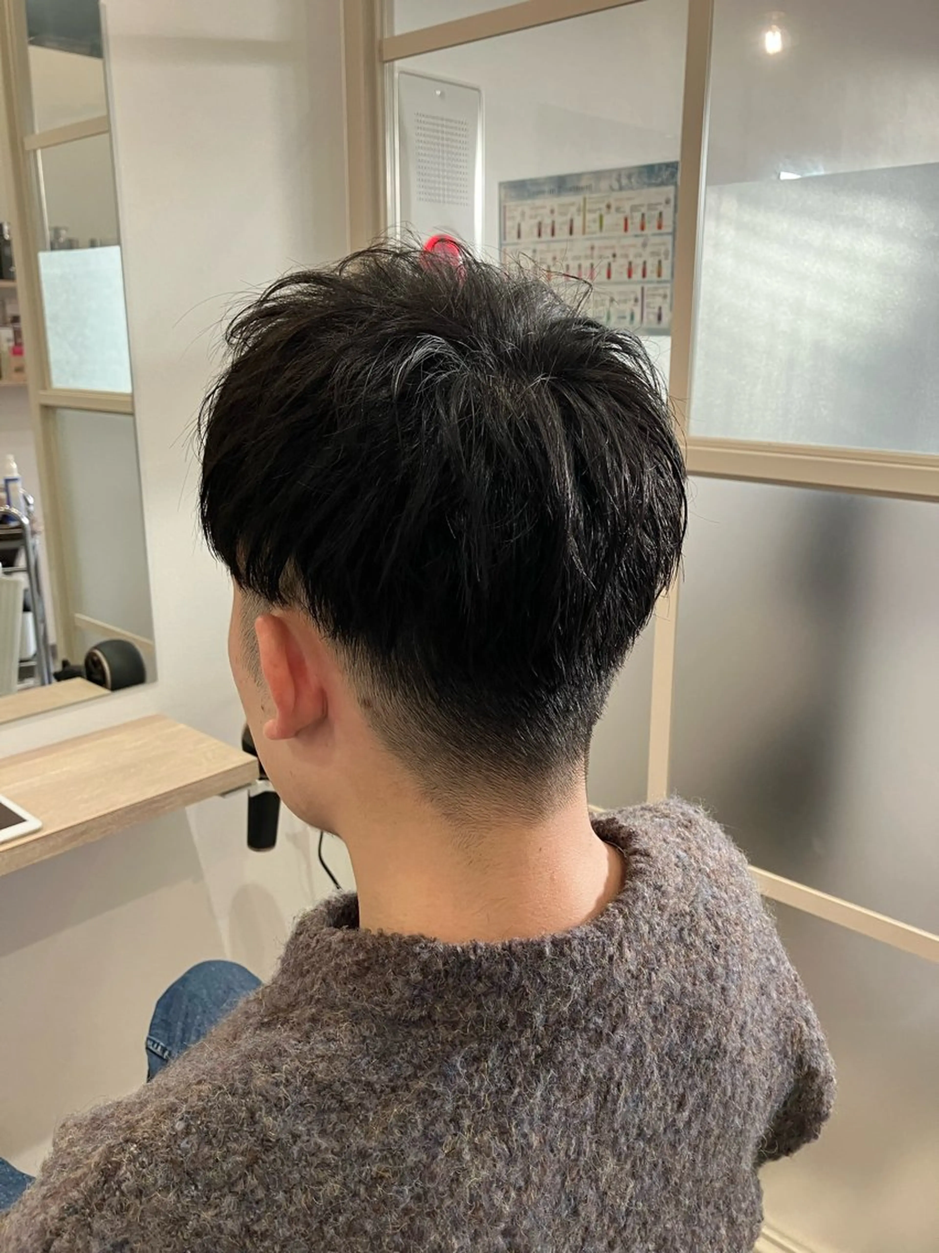 【メンズ限定】カット+カラー+眉カット+プチスパ✂︎の写真