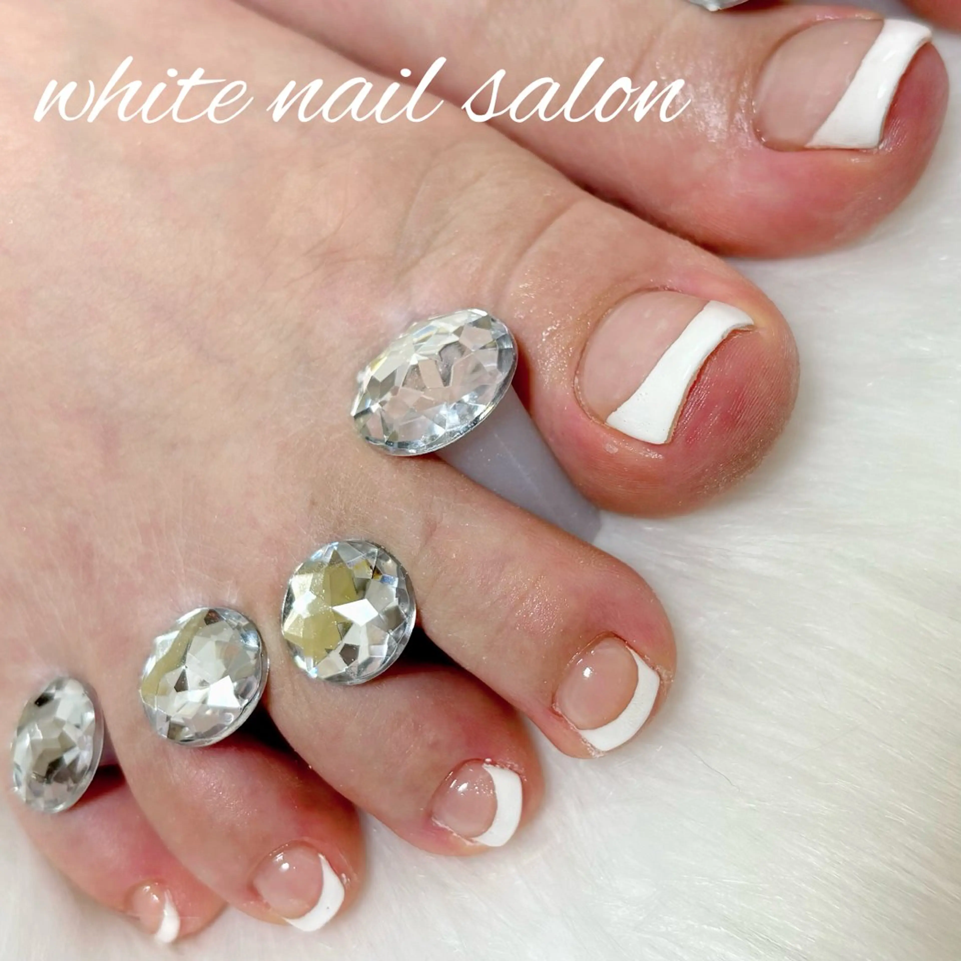 ネイル フットネイル フットネイル white nail salonのネイルデザイン